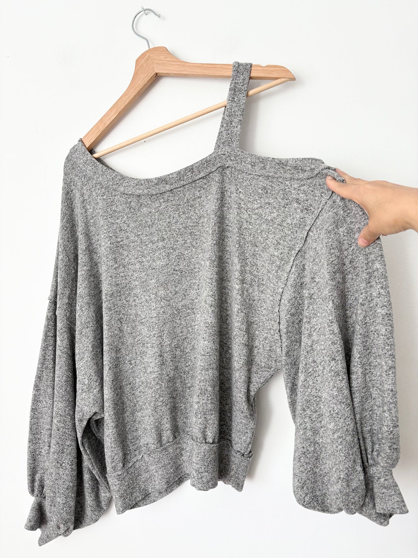 Free People flaunt it open shoulder top Medium