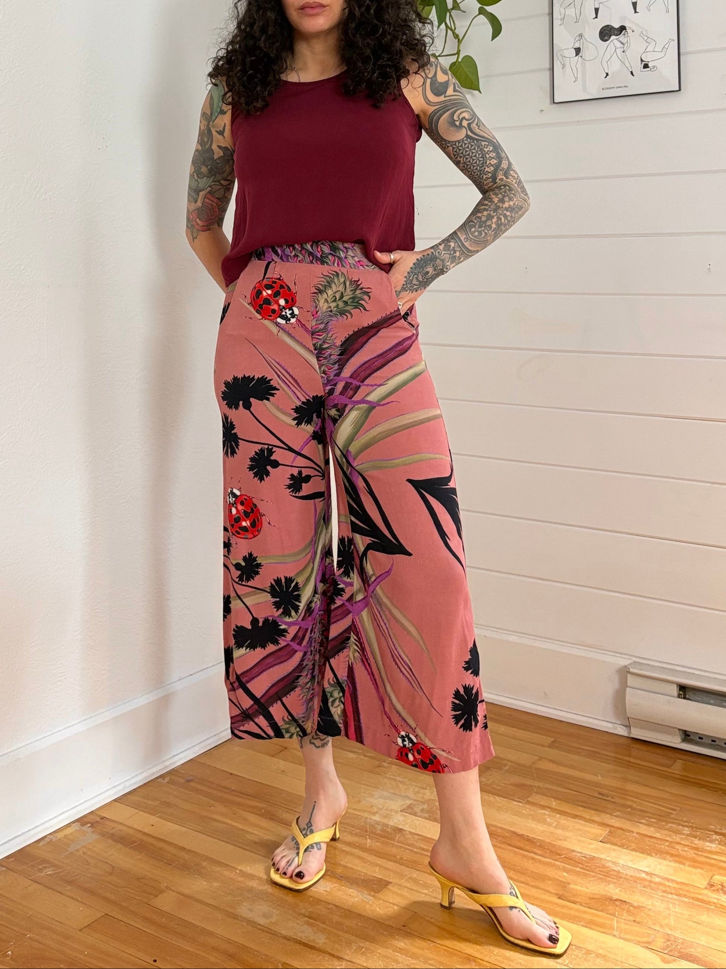Culotte large tropicale Desigual petite