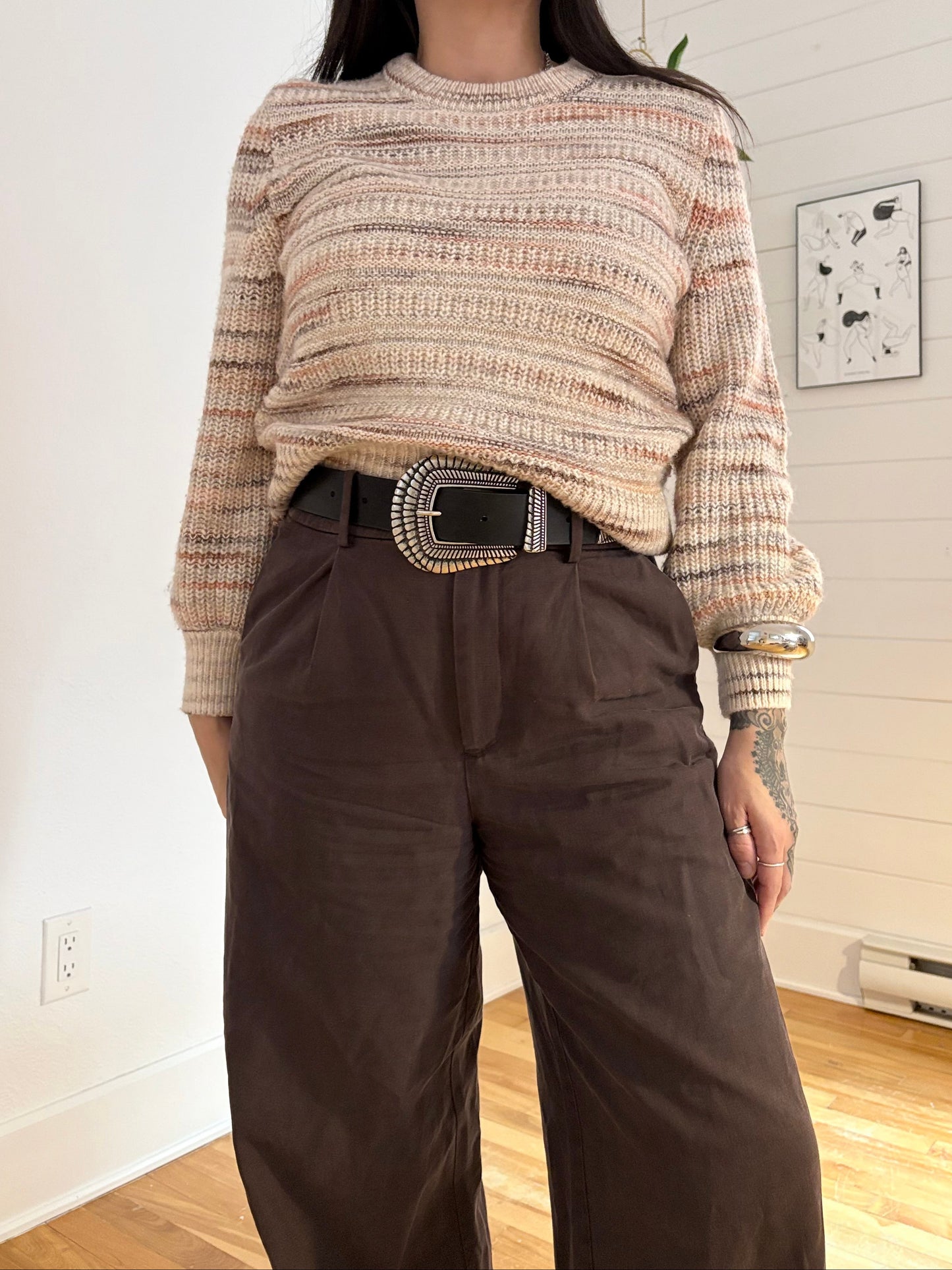 Madewell space-dyed canton pullover sweater Small