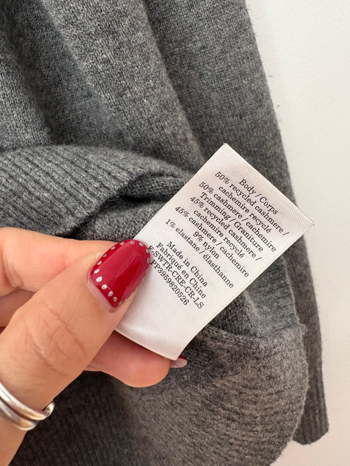 Everlane cashmere crewneck sweater Large