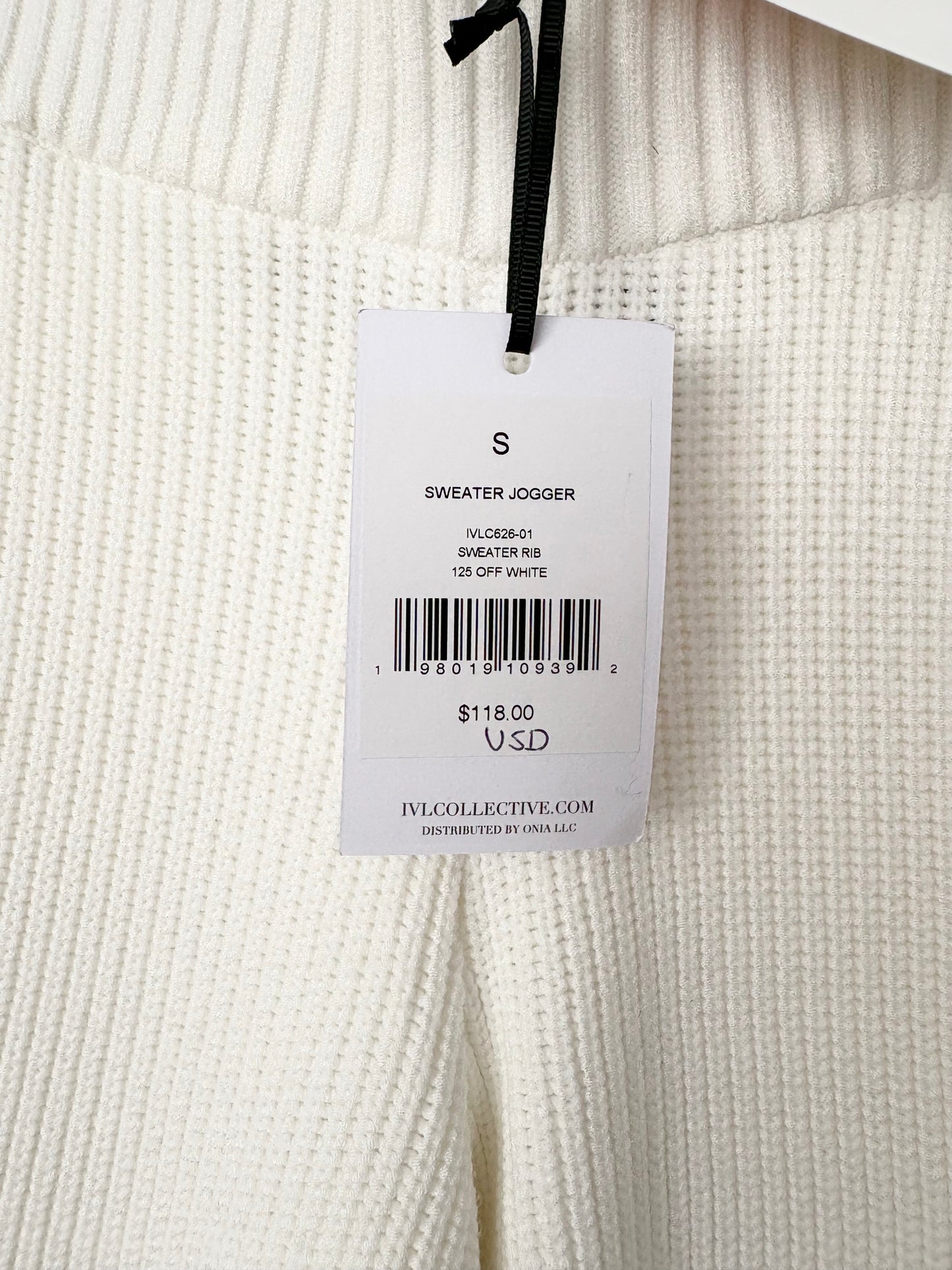 IVL Collective sweater rib joggers Small