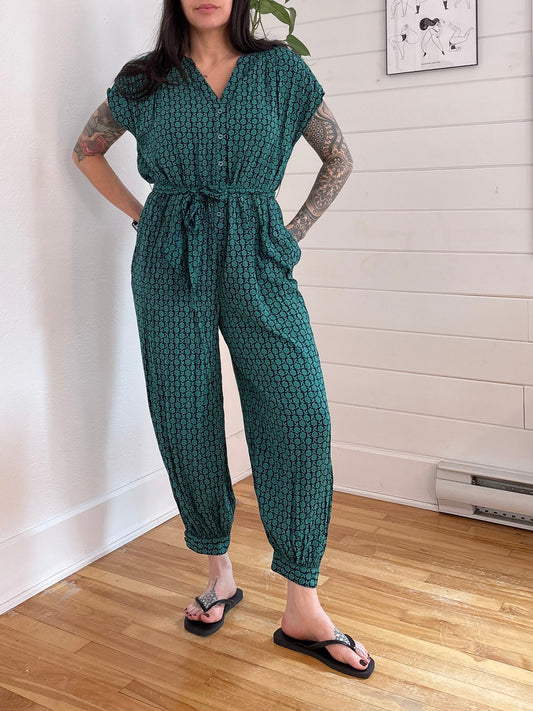 Anthropologie Maeve Geoscope jumpsuit Small