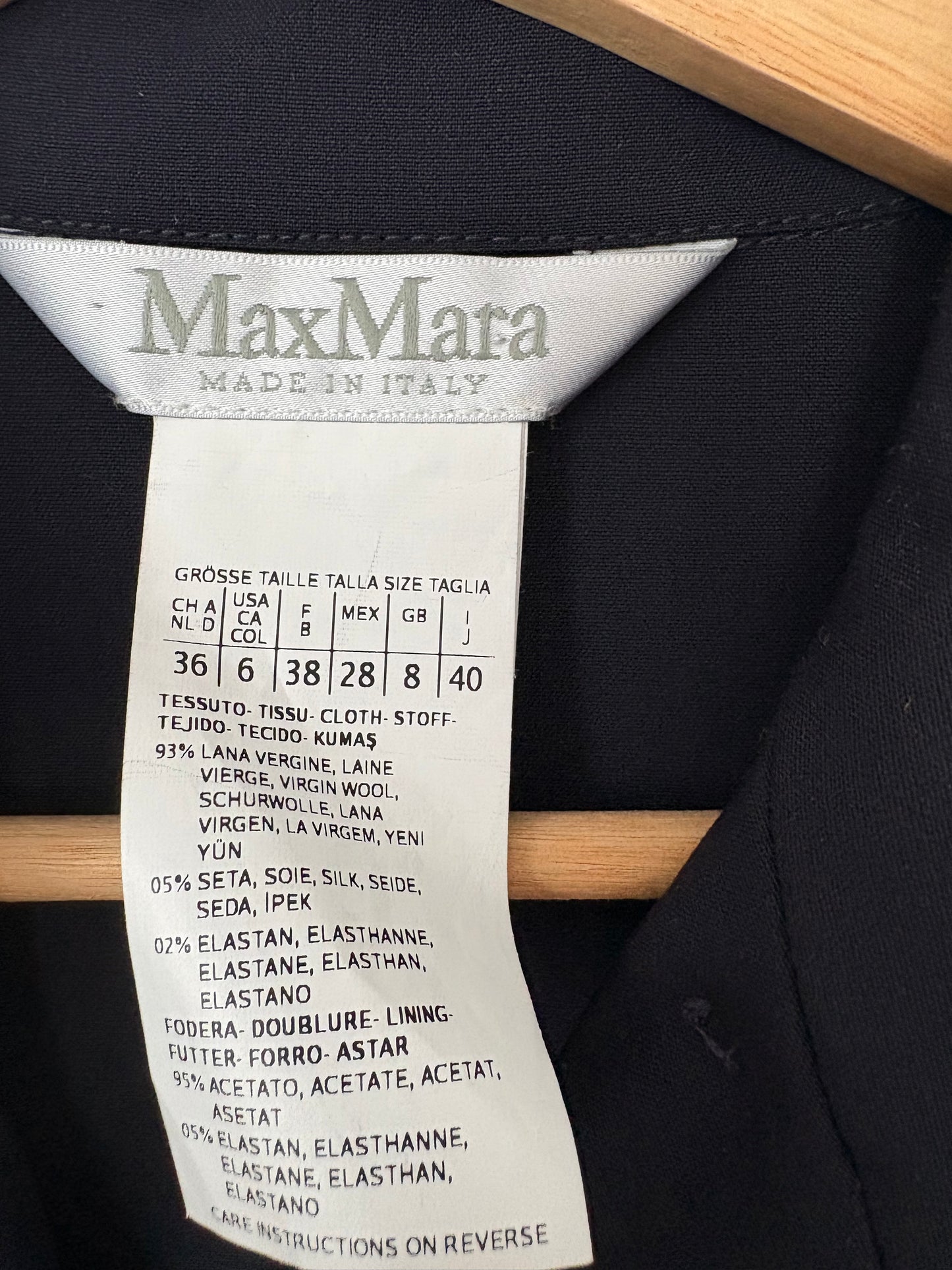 Robe crayon en laine Maxmara, taille S