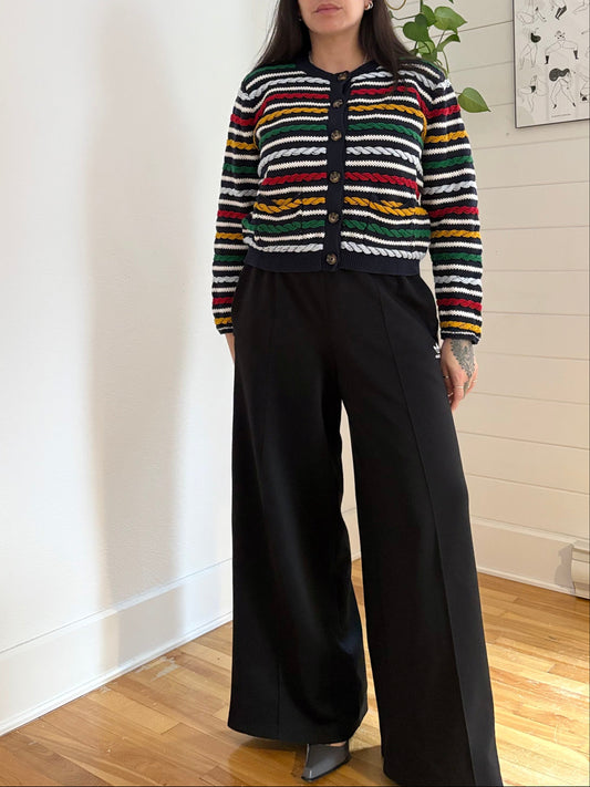 La Ligne  X Target rainbow textured cardigan Large