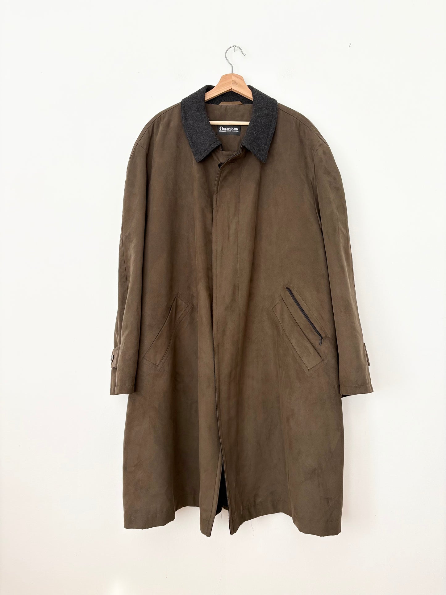 Trench-coat vintage à col contrasté Odermark by Ogilvy XL/XXL