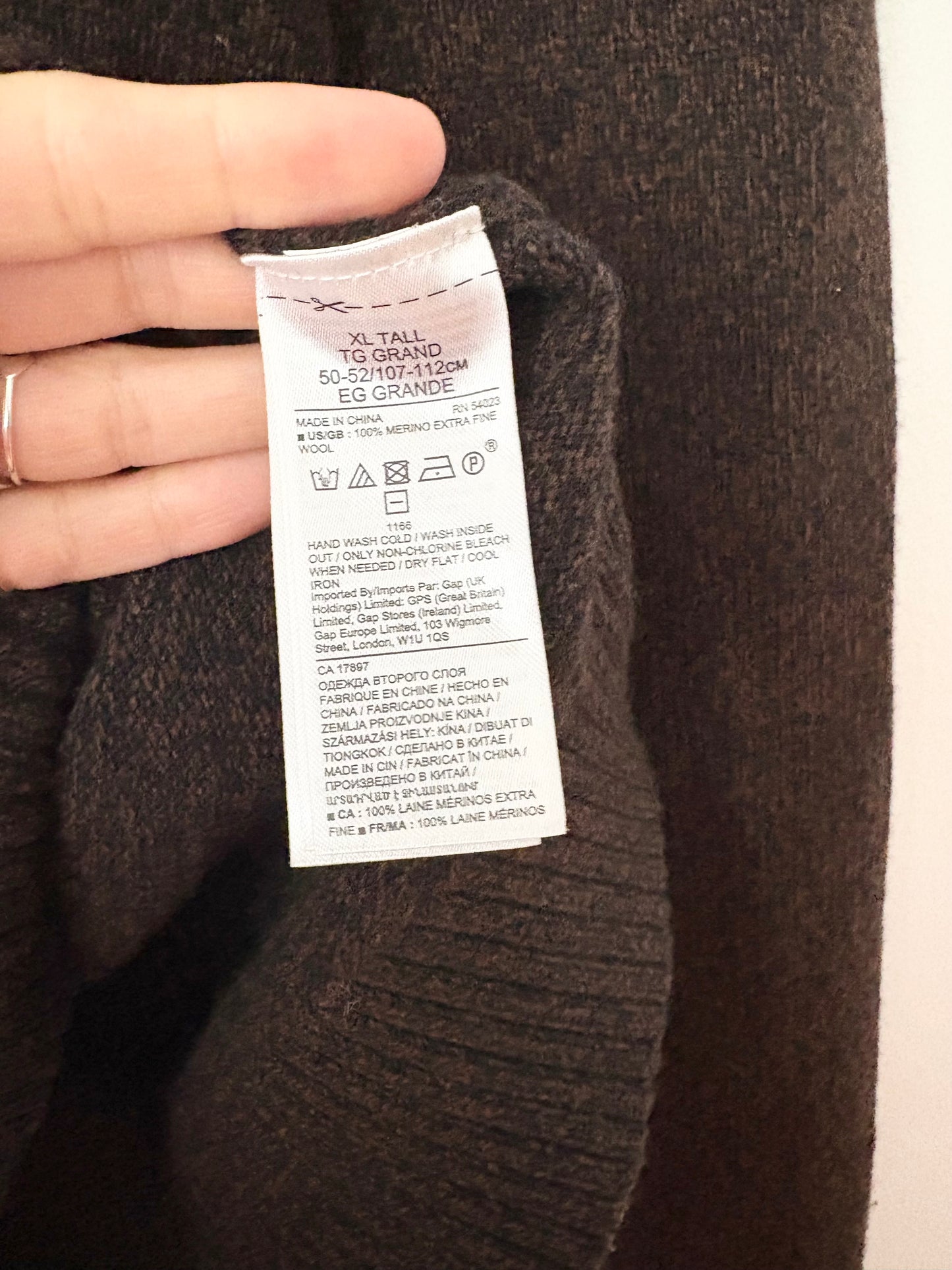 Banana Republic marled merino wool sweater XL