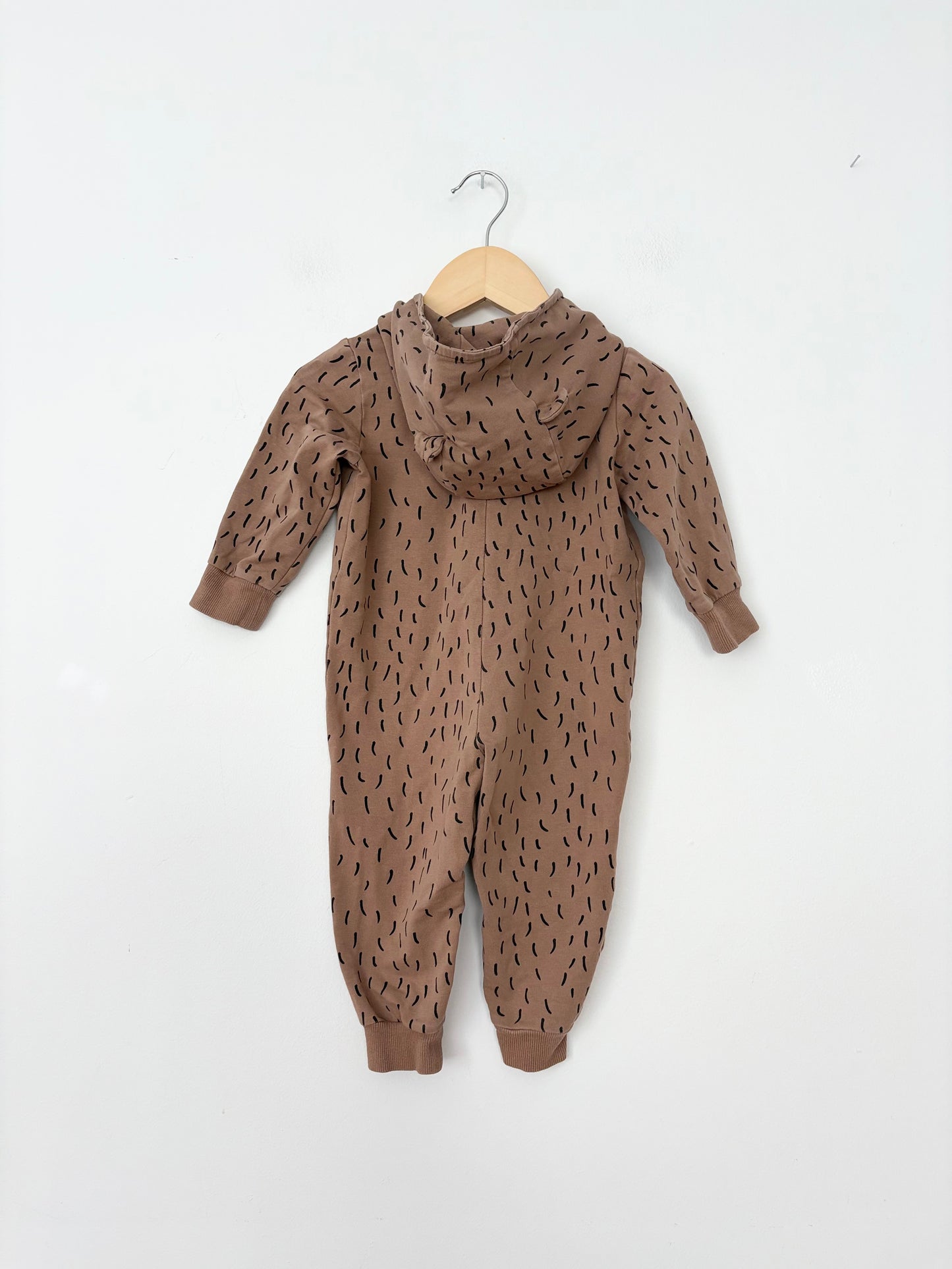 Mini Rodini animal print zip jumpsuit 6-9months