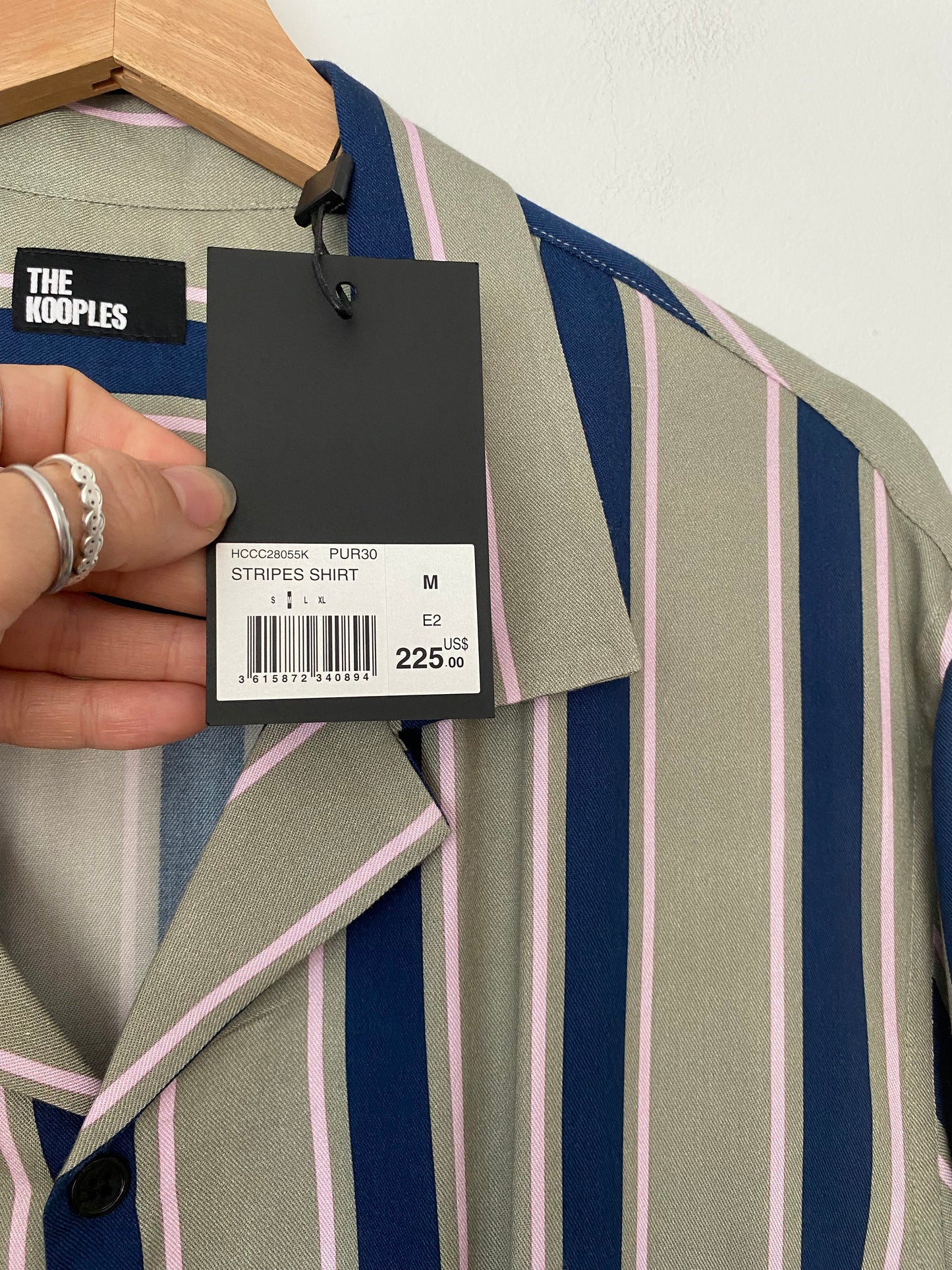 The kooples stripe button up shirt M/L