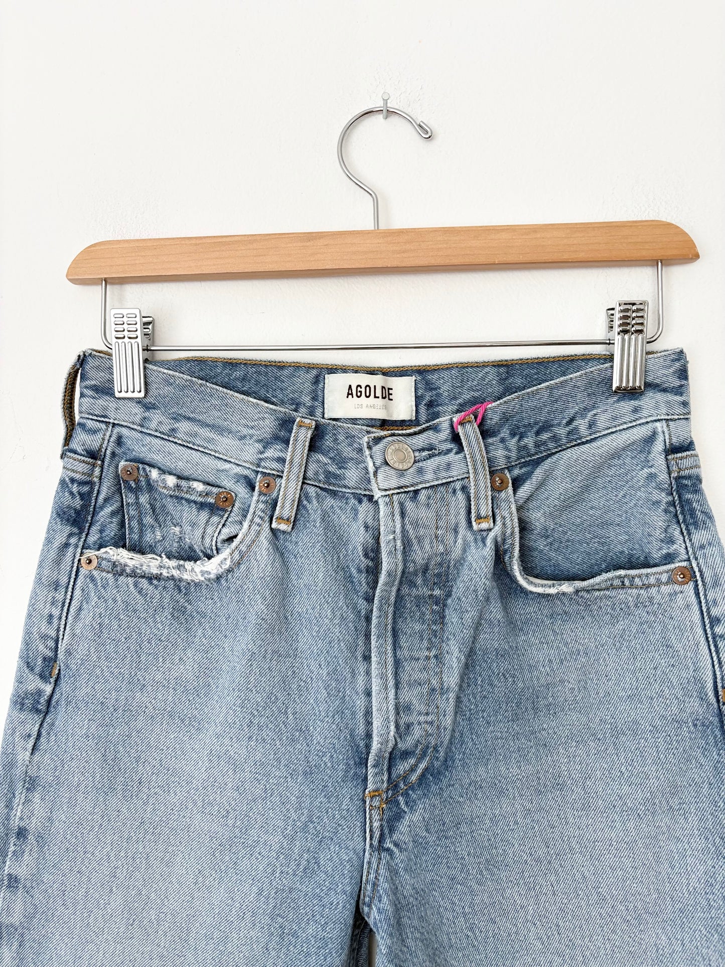 Jean court Agolde Riley taille 24