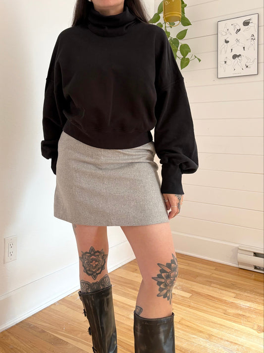 Agolde balloon sleeve turtleneck sweatshirt S/M