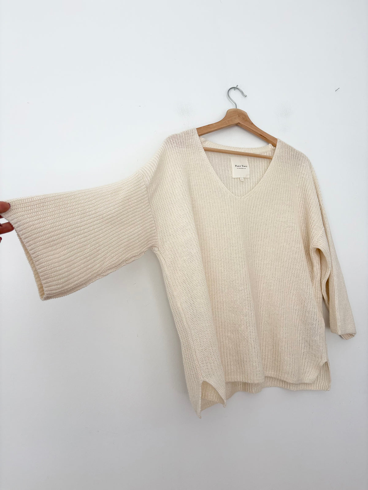 Part Two Copenhagen Netrona linen knit sweater XL