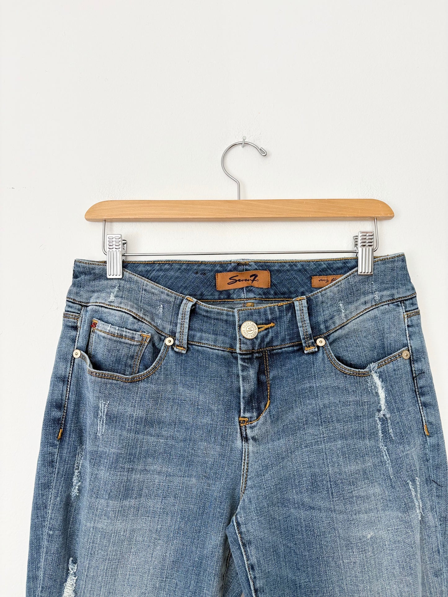 Y2K Seven7 jeans low rise flare jeans W28