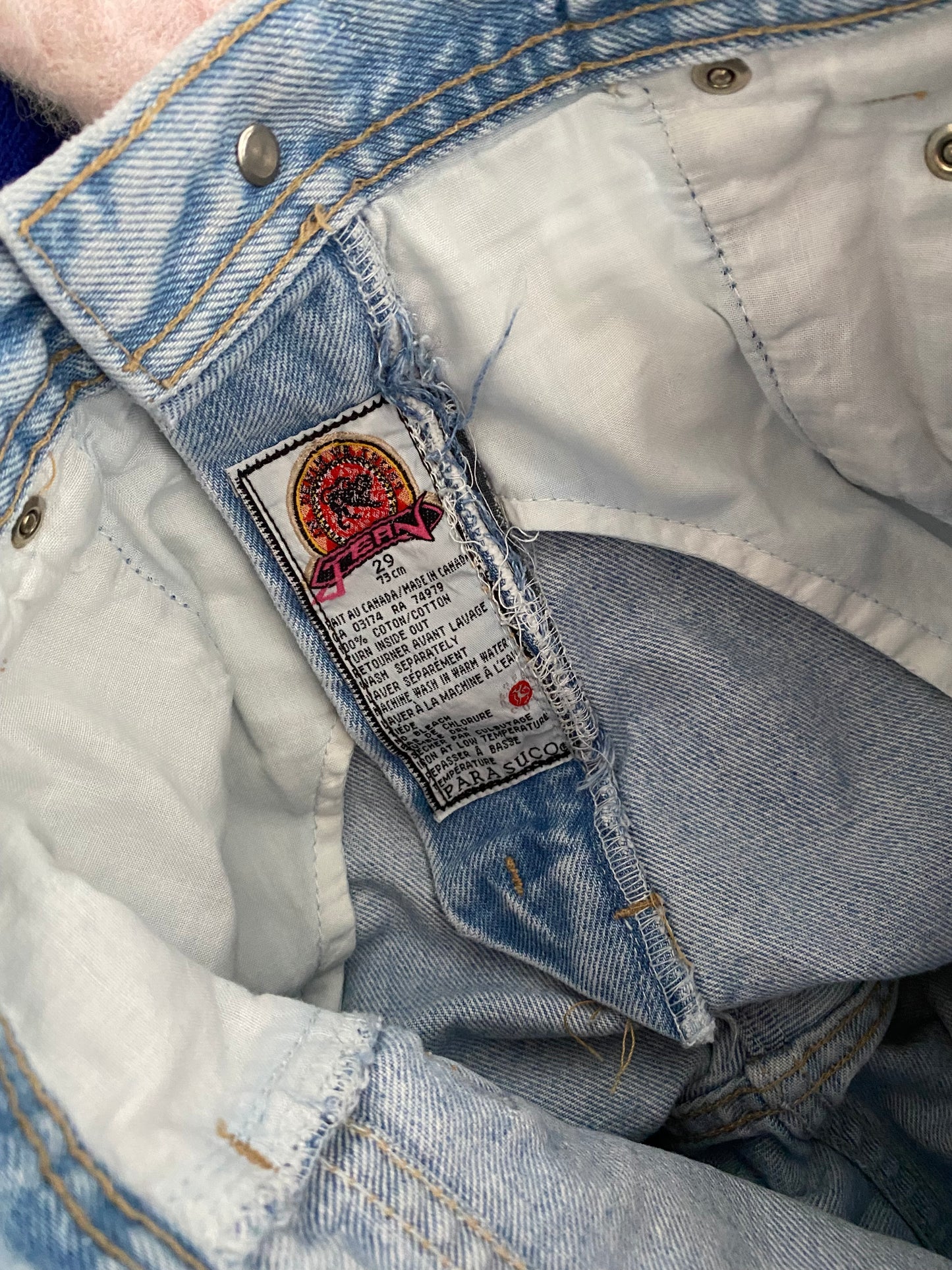 Short en jean retroussable Parasuco vintage W26