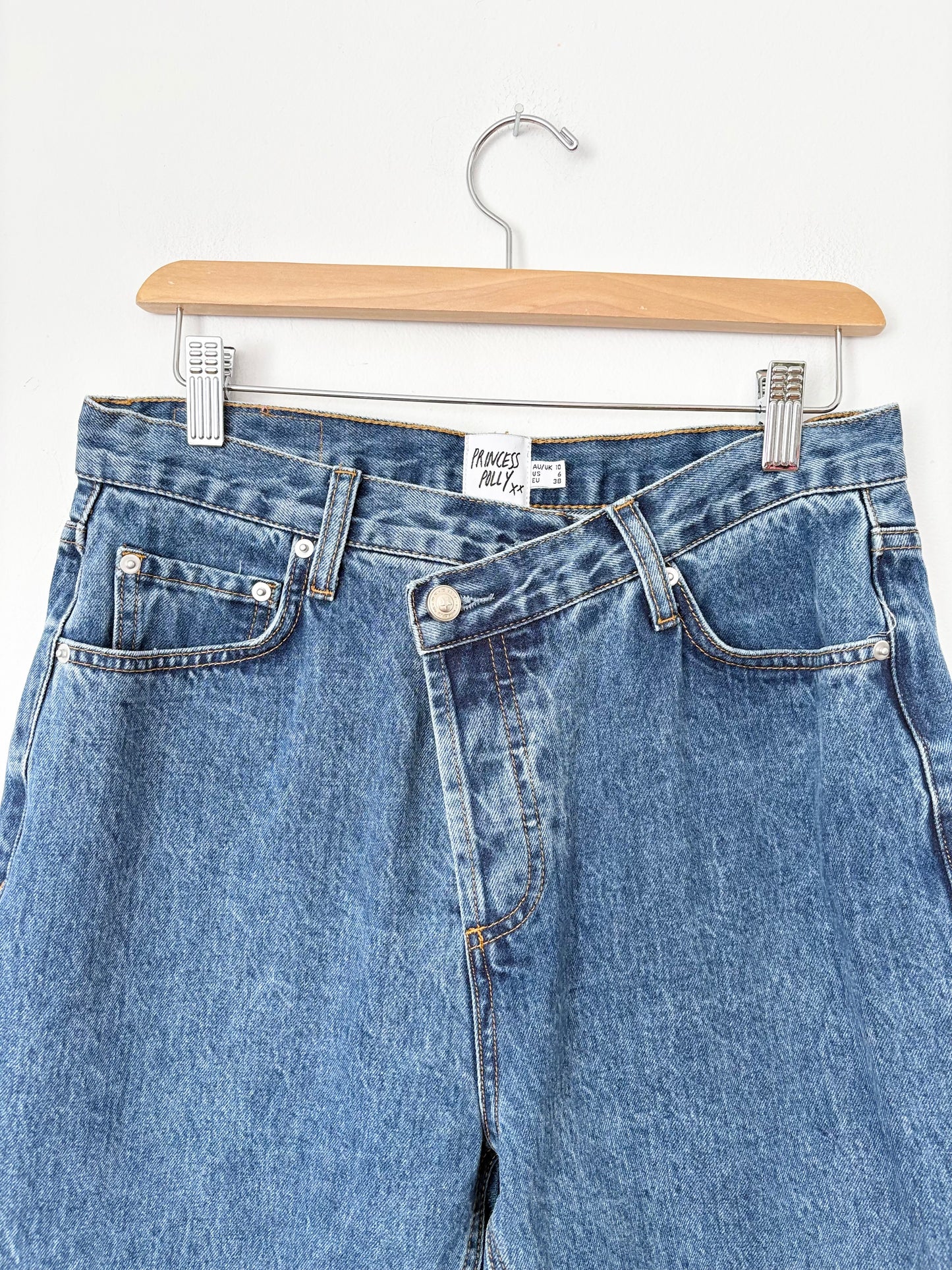 Princess Polly Holly asymmetric jeans W28