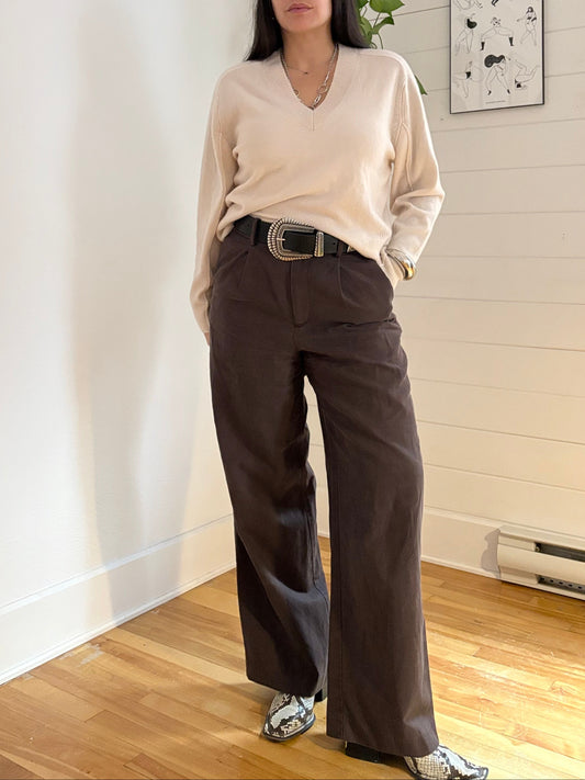 Madewell cashmere V neck sweater XS/S