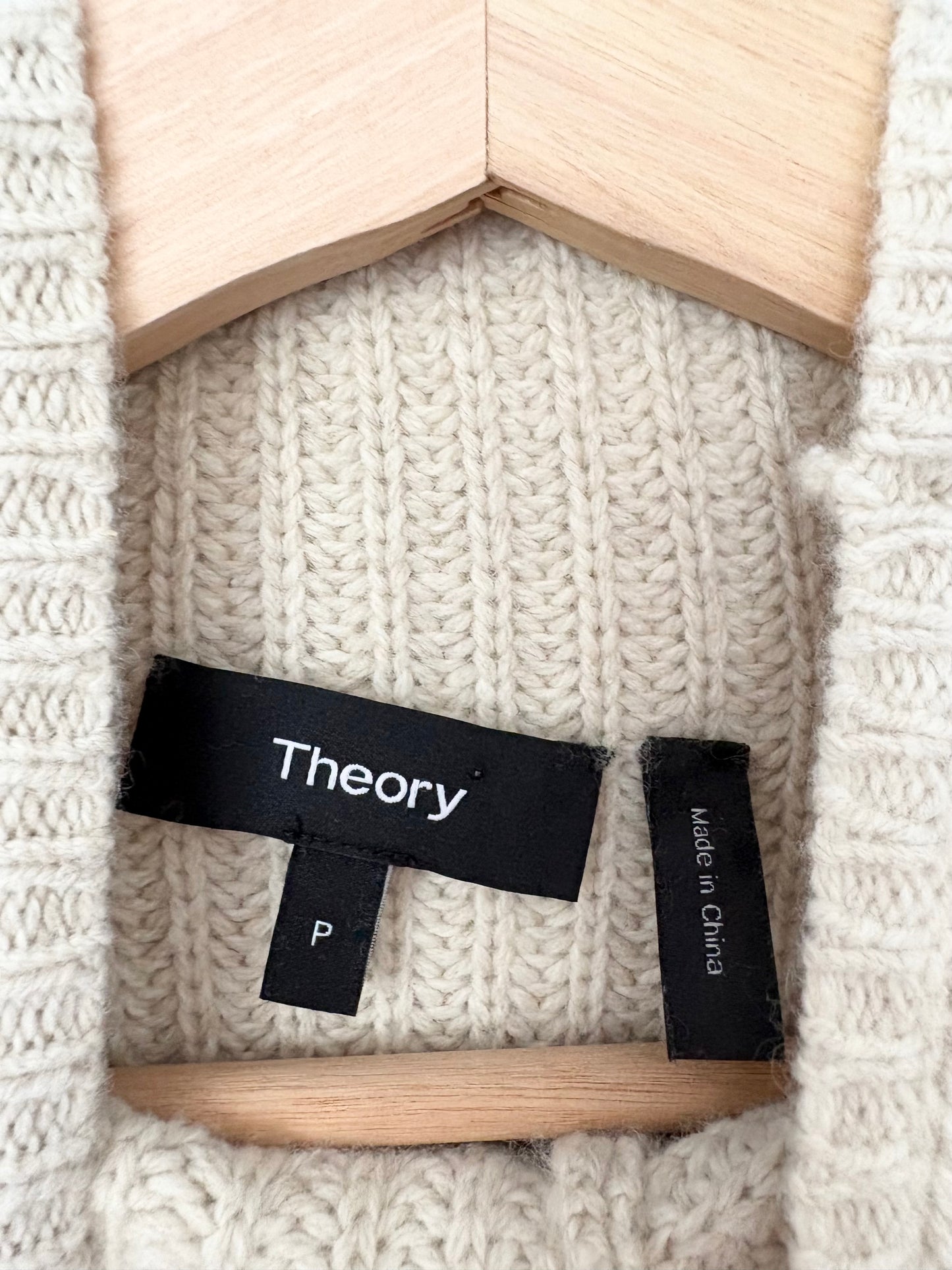 Robe Theory en maille laine mélangée à col montant XS/S