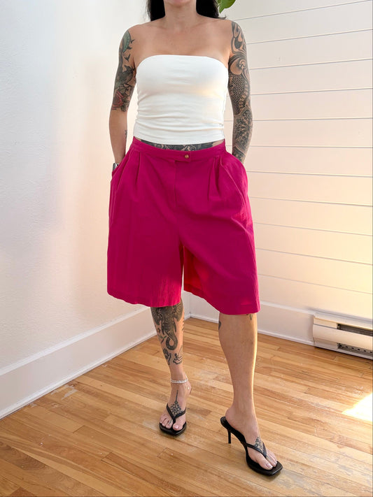 Vintage pink gauze shorts W32