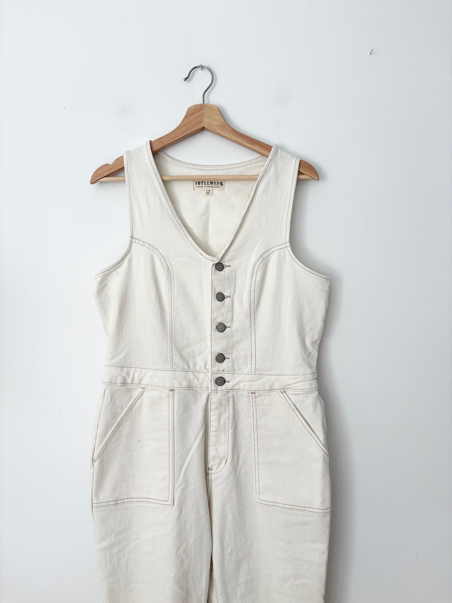 Idyllwind by Miranda Lambert denim flare jumpsuit Large