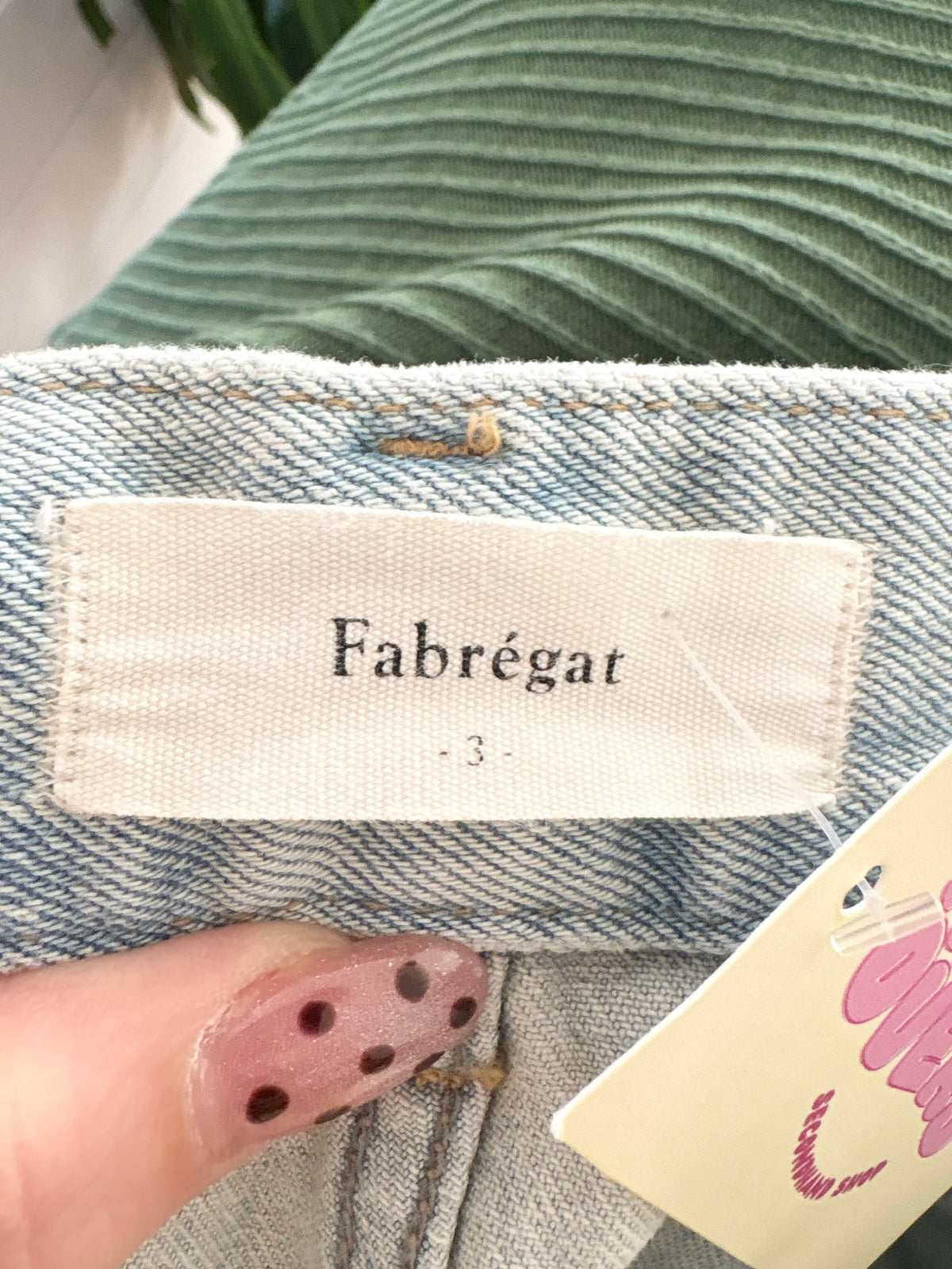 Fabrégat one tuck relaxed denim pants W31