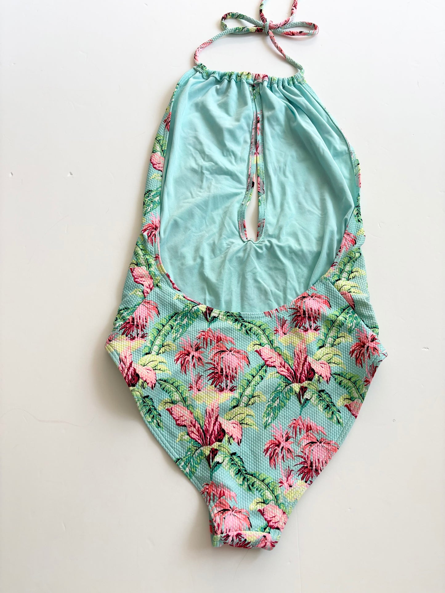 Maillot de bain une pièce Topshop tropical à licou S/M