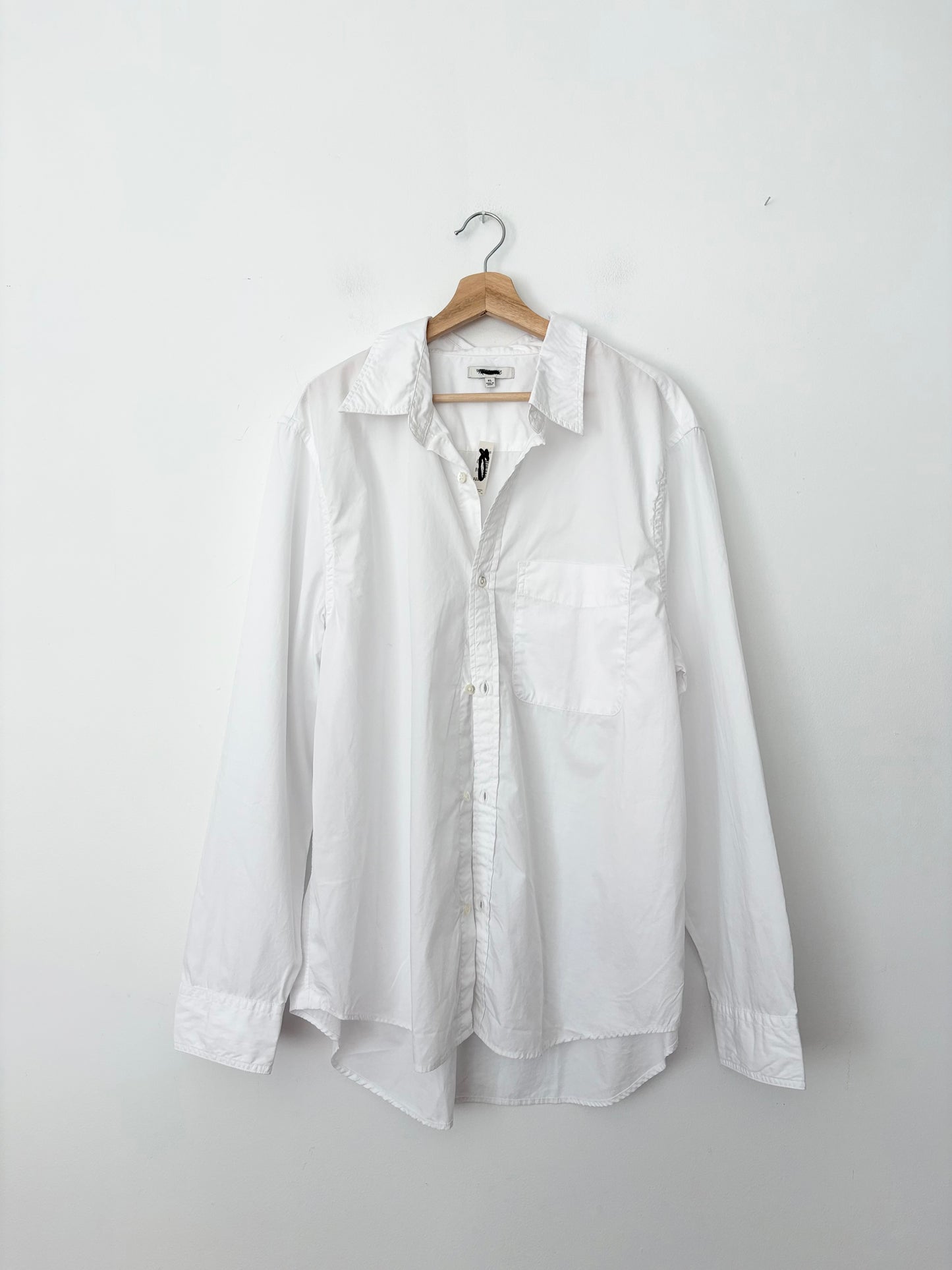 Madewell cotton poplin button up shirt XL