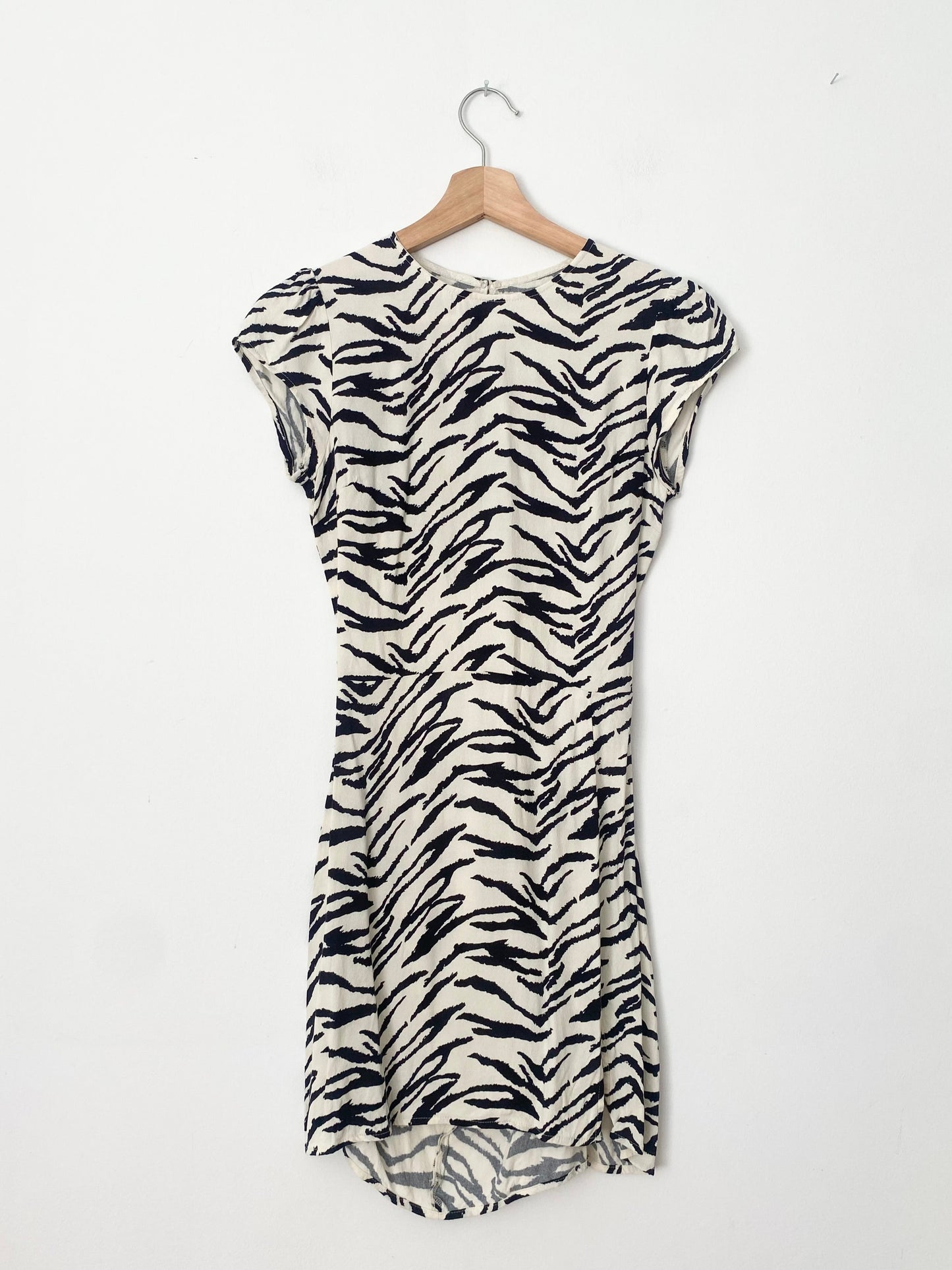 Reformation lena zebra dress XS