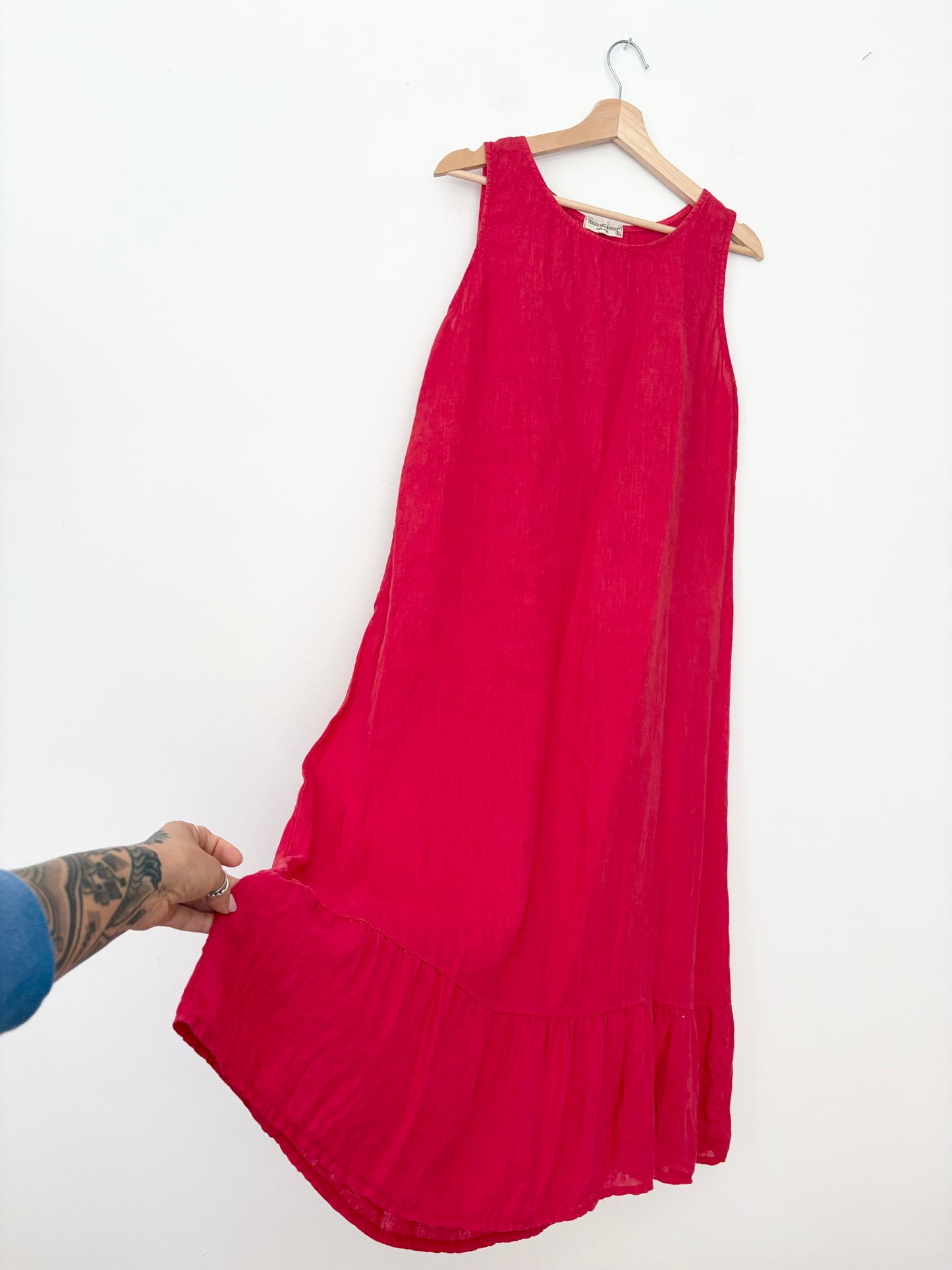 Terzo Millenio Linen midi dress S/M