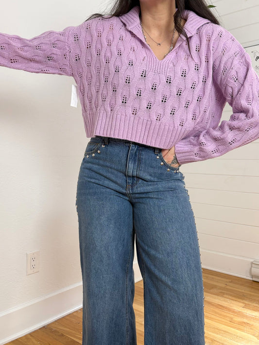 Find me now Cher knit top Small