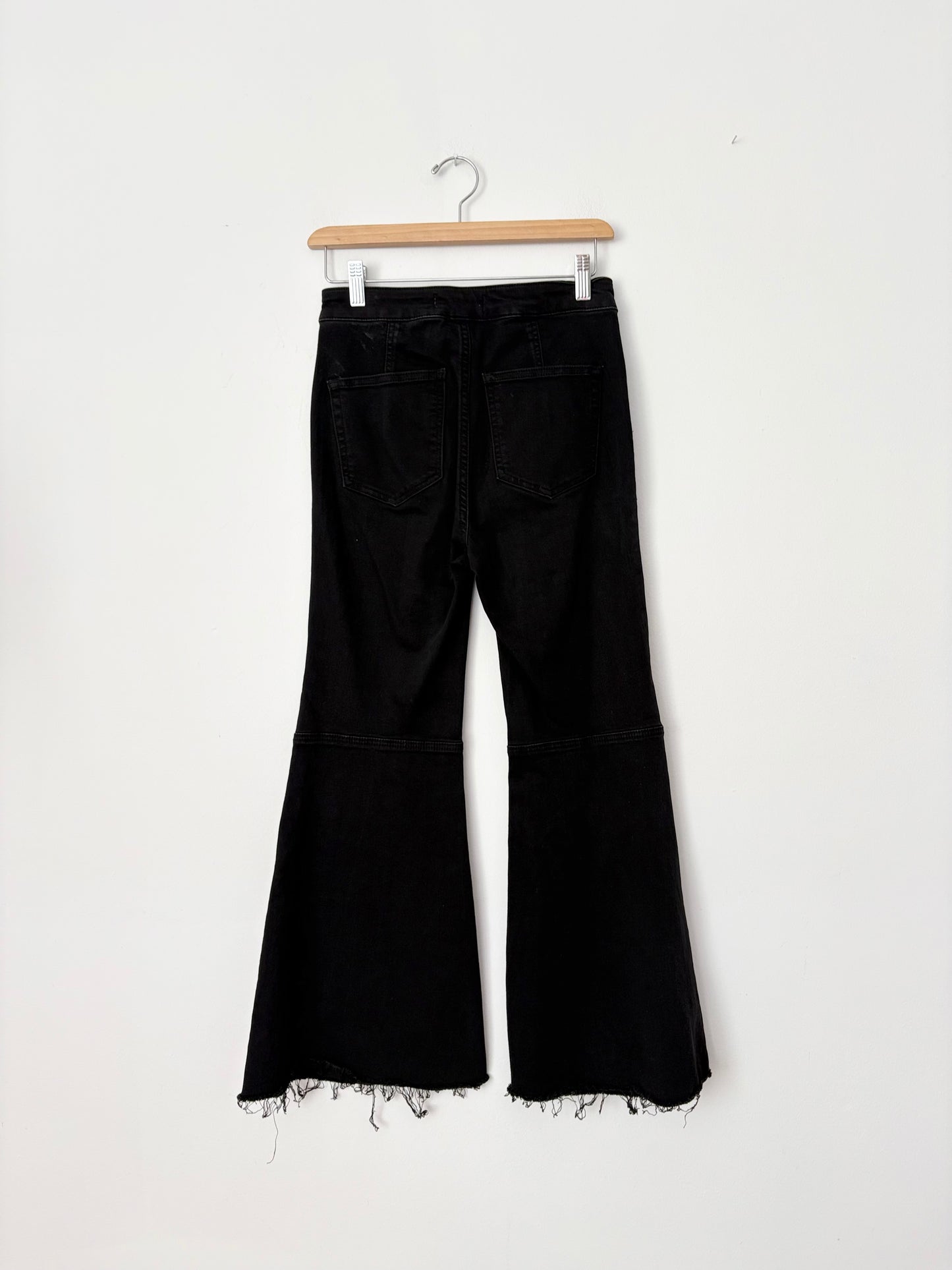 Pantalon évasé noir Youthquake de Free People, taille W26