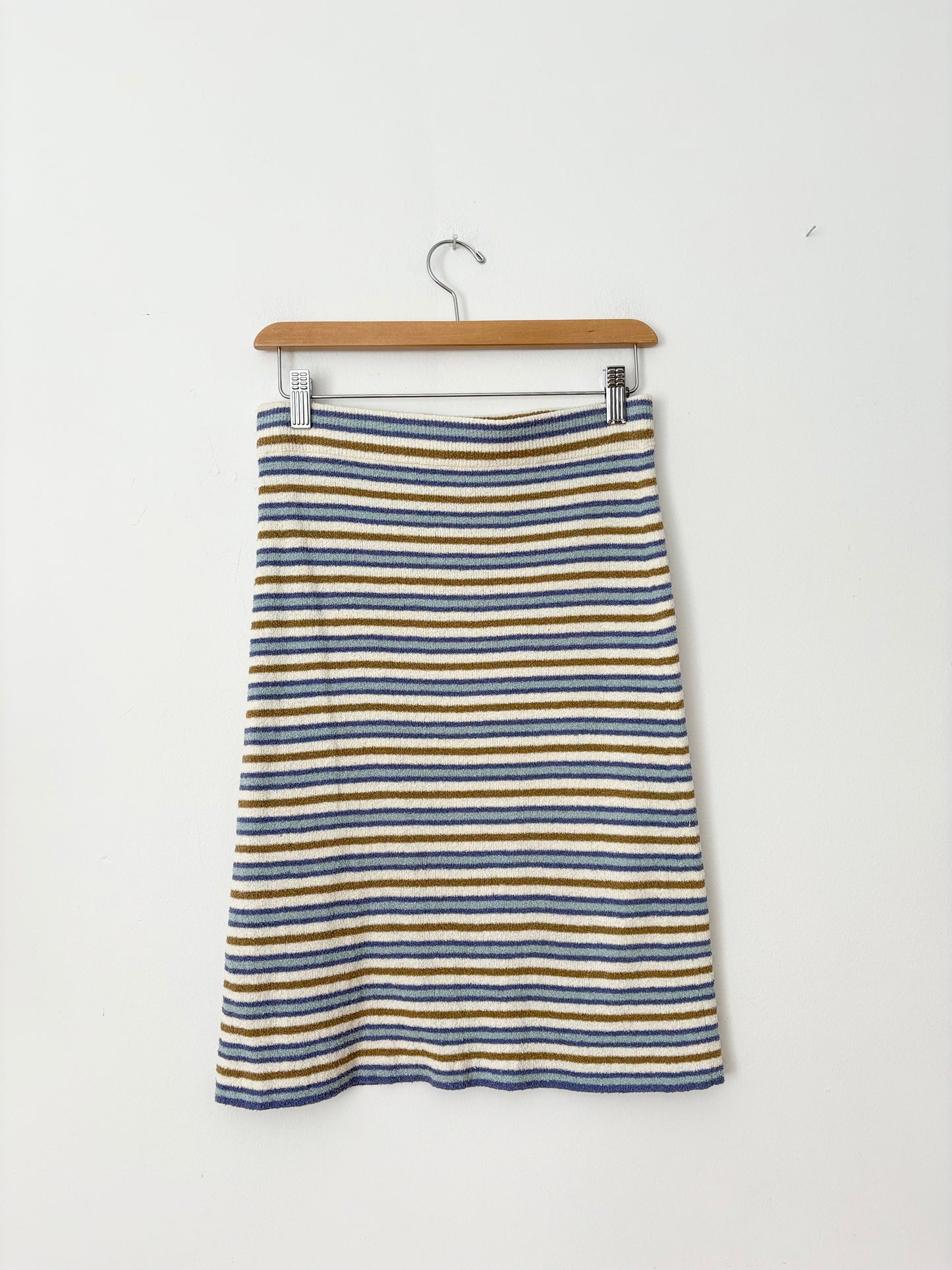 Ensemble jupe mi-longue en bouclé rayé Rebecca Taylor S/M