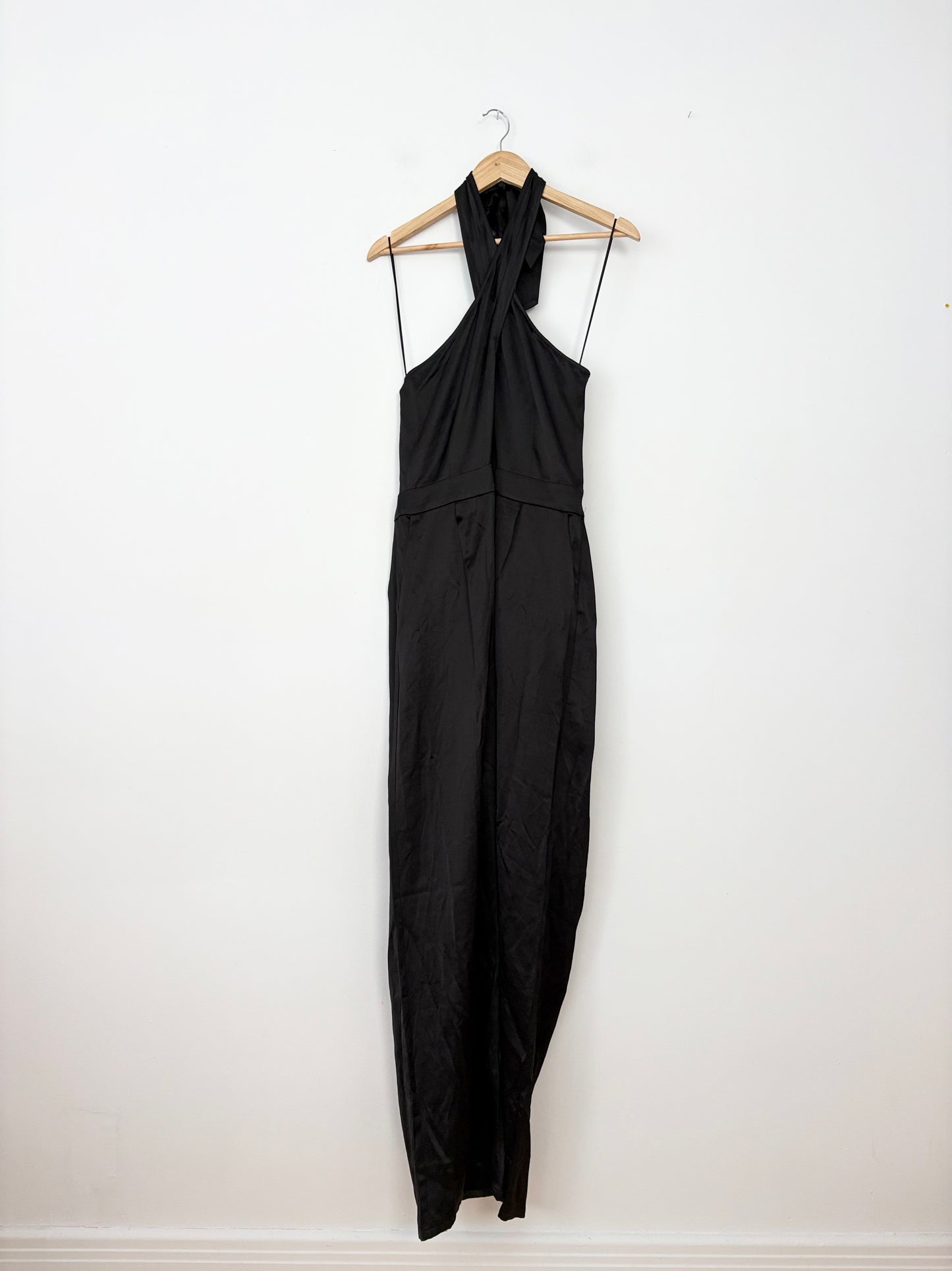 Paige Alimara wide leg satin jumpsuit Large