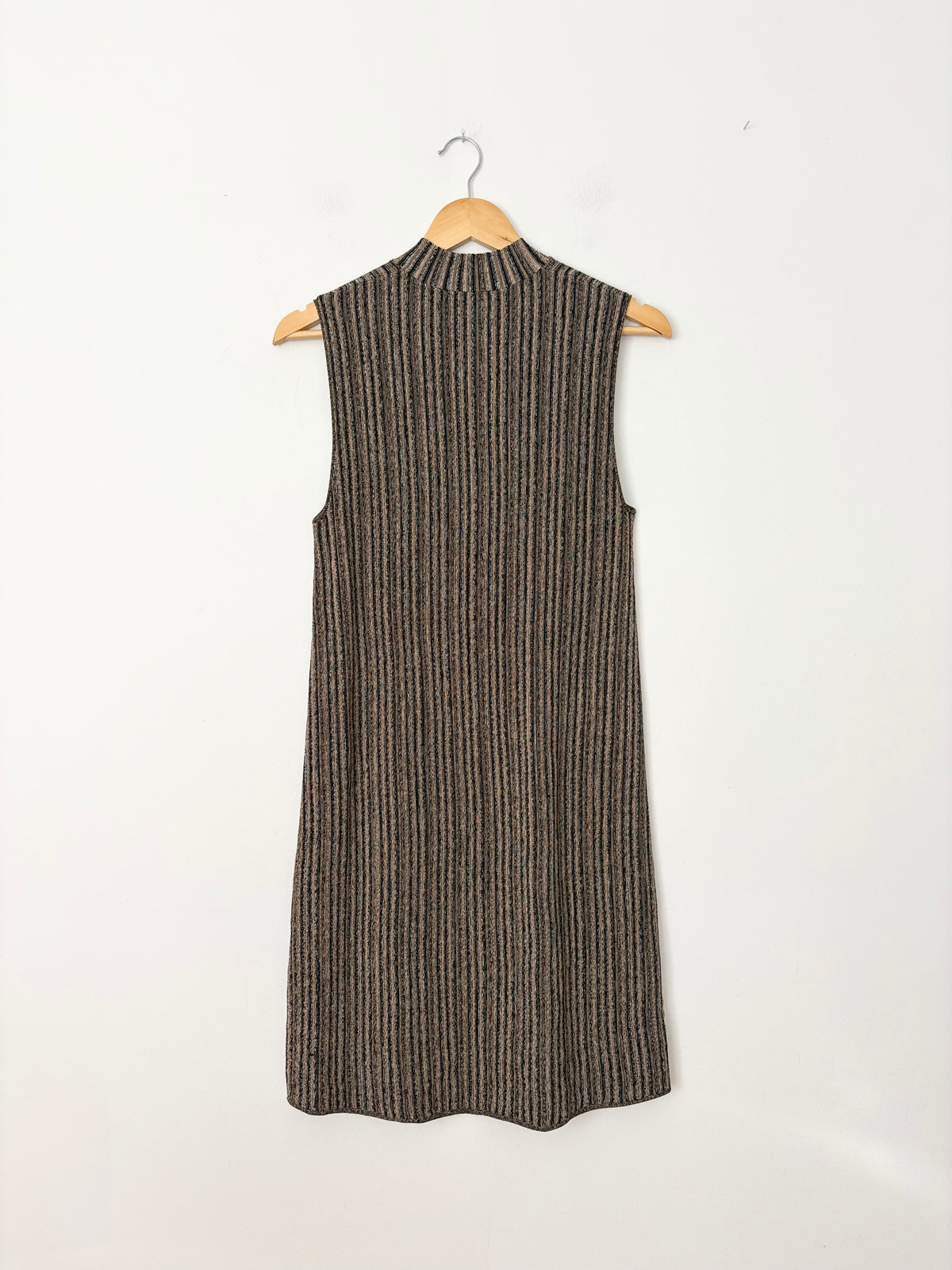 Theorry ottoman knit dress in metallic S/M