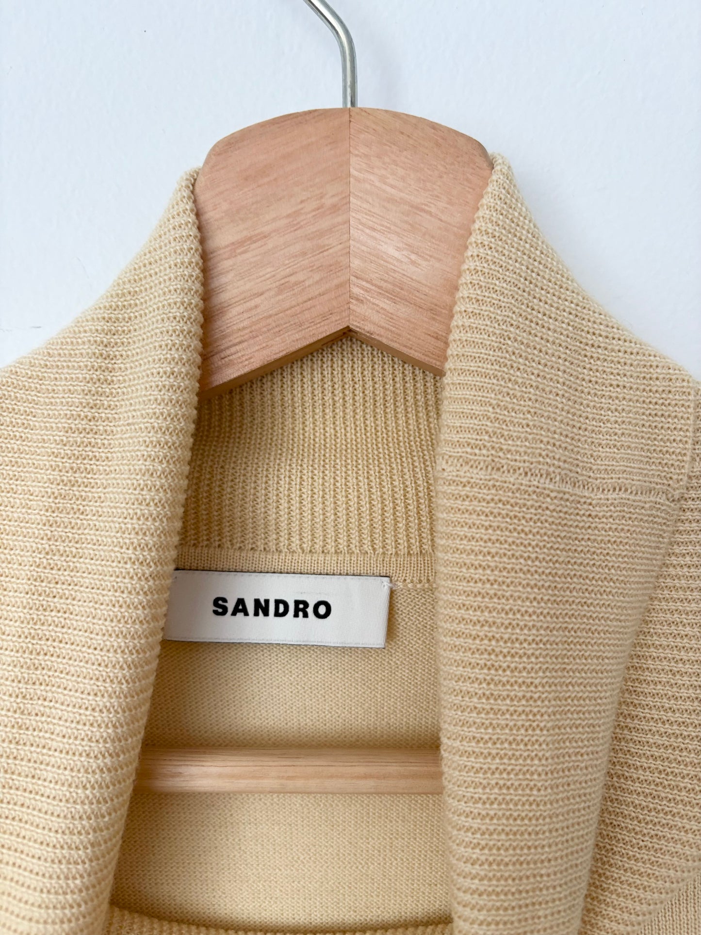 Pull en laine à col roulé Sandro, taille 2XL