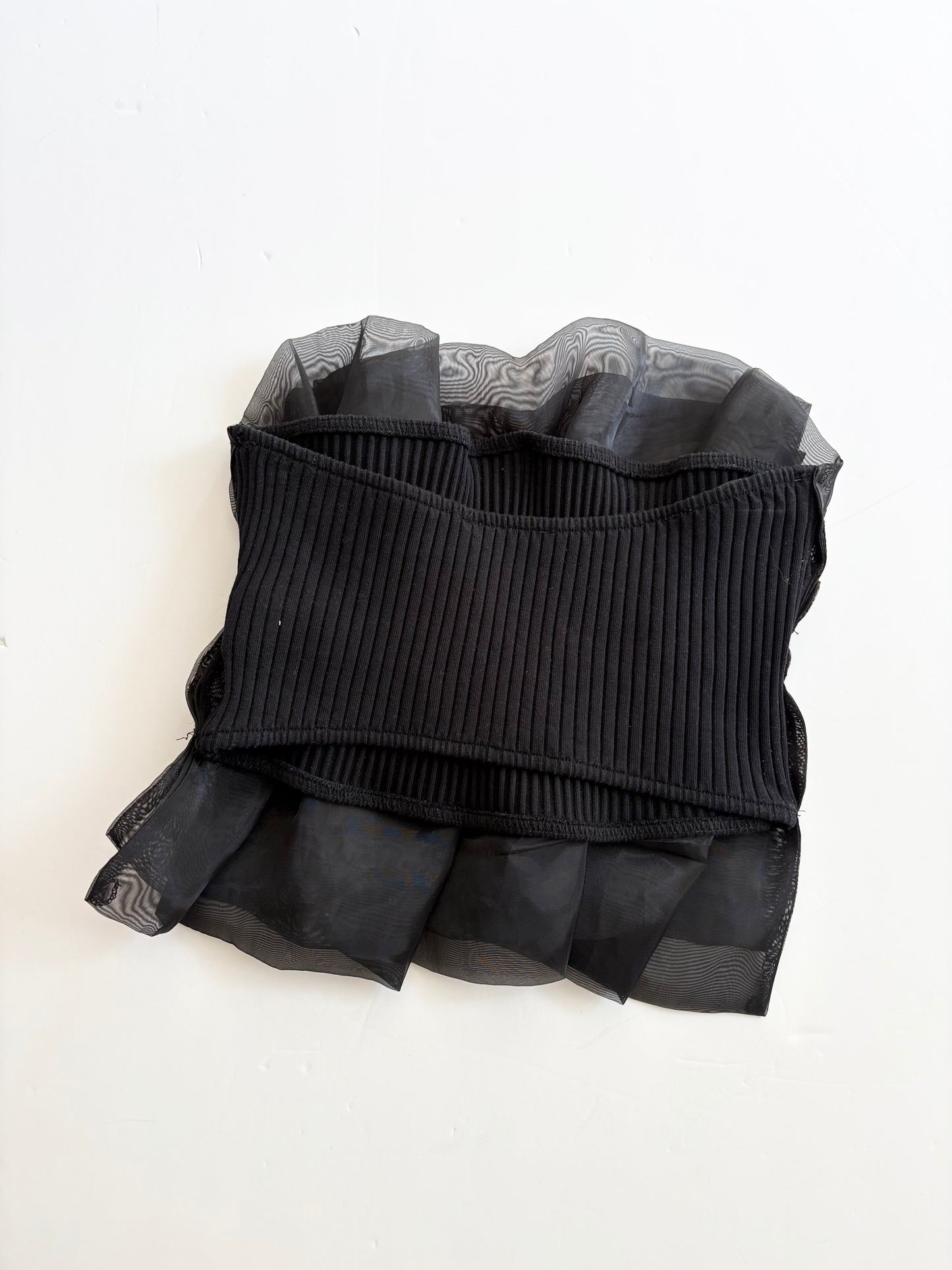 Top bustier en organza Zara S-L