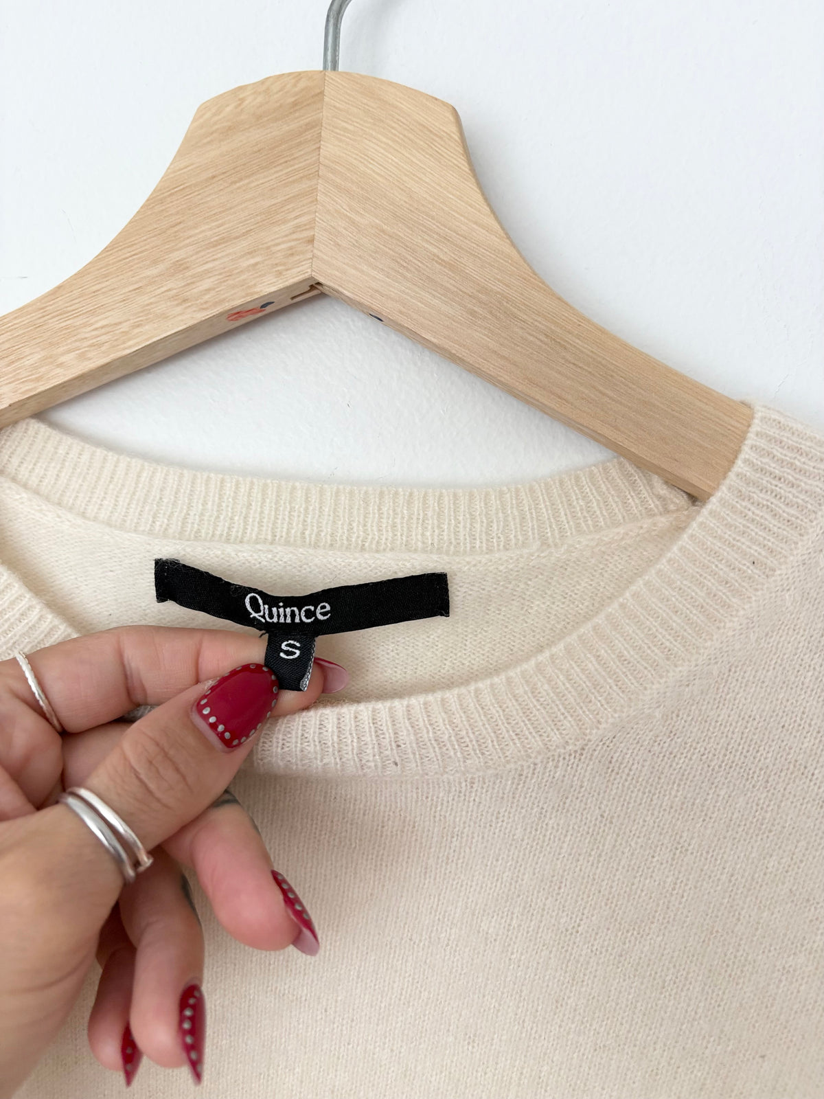 Quince cashmere crewneck sweater Small