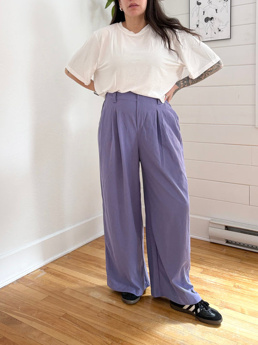 Halara Flex High Waisted Pocket Wide Leg Waffle Work Pants Large
