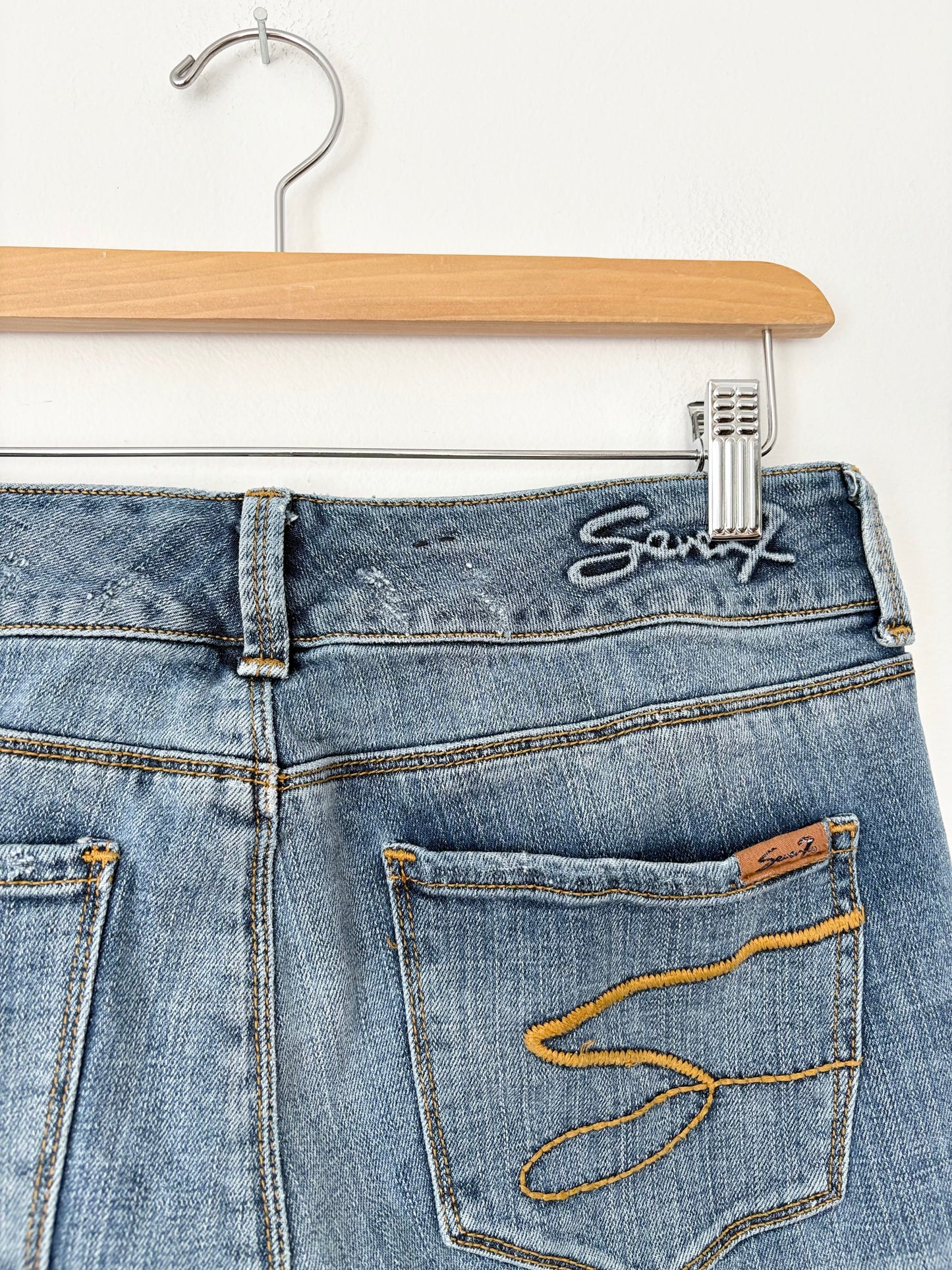 Y2K Seven7 jeans low rise flare jeans W28