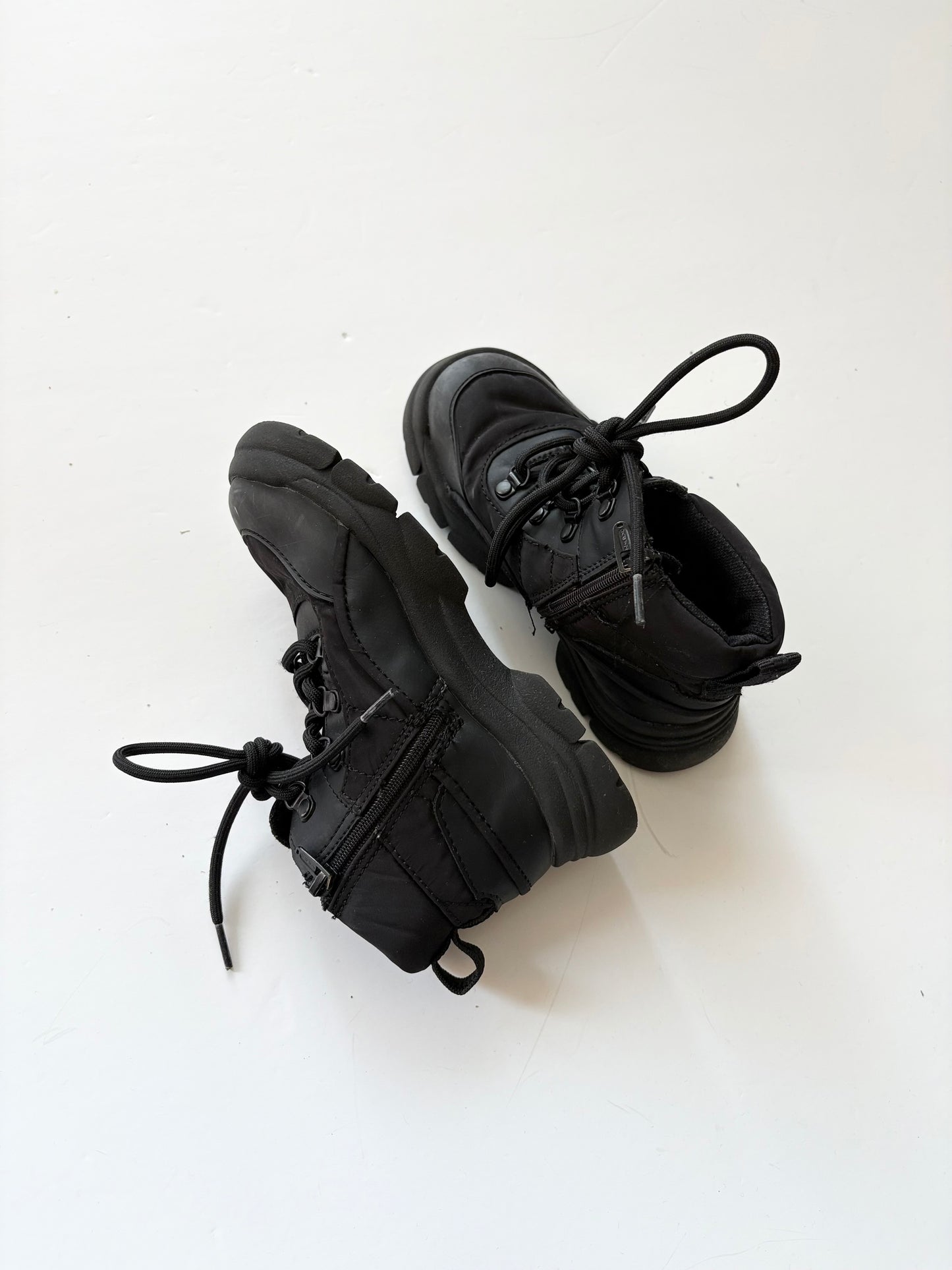 Zara black booties US8
