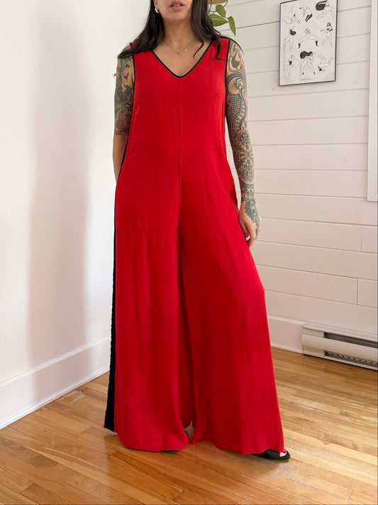 Diane Von Fustenberg wide leg jumpsuit S/M