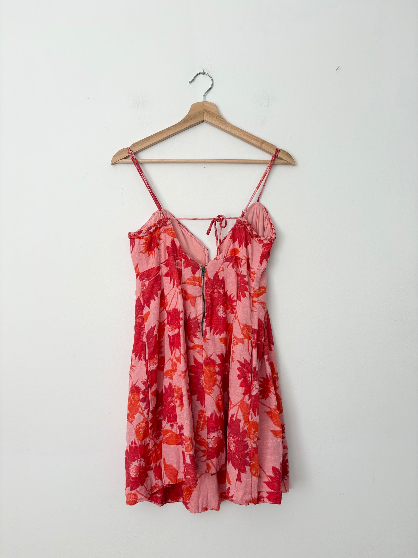 Free people altura printed mini dress Small