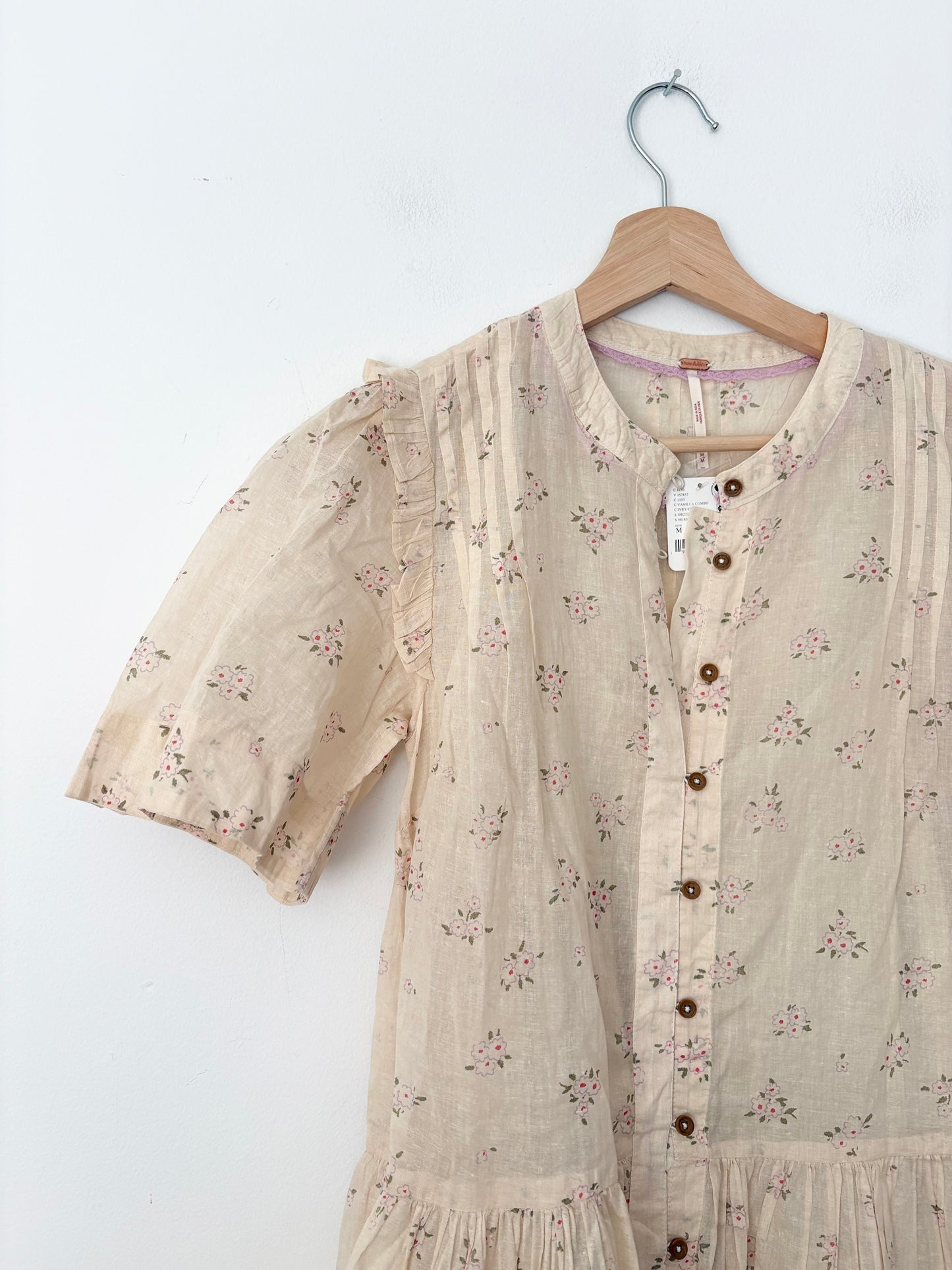Free People cream Bella Mae midi dress Medium