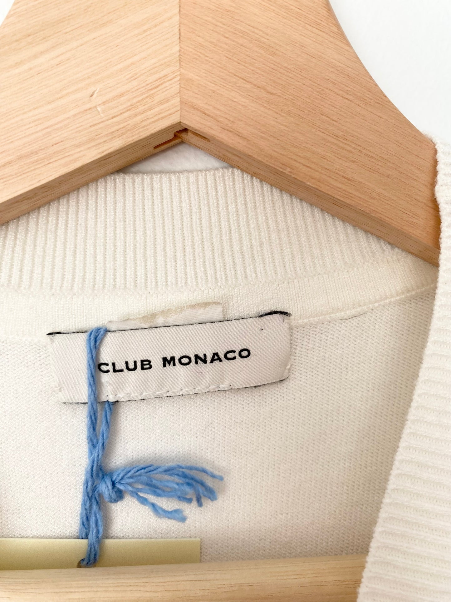 T-shirt à manches bouffantes en techniques mixtes Club Monaco M/L