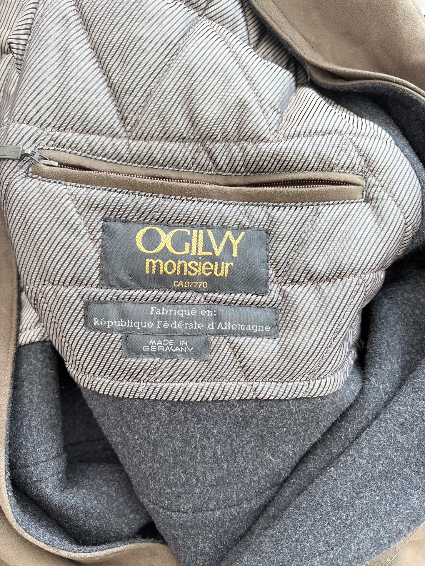 Trench-coat vintage à col contrasté Odermark by Ogilvy XL/XXL