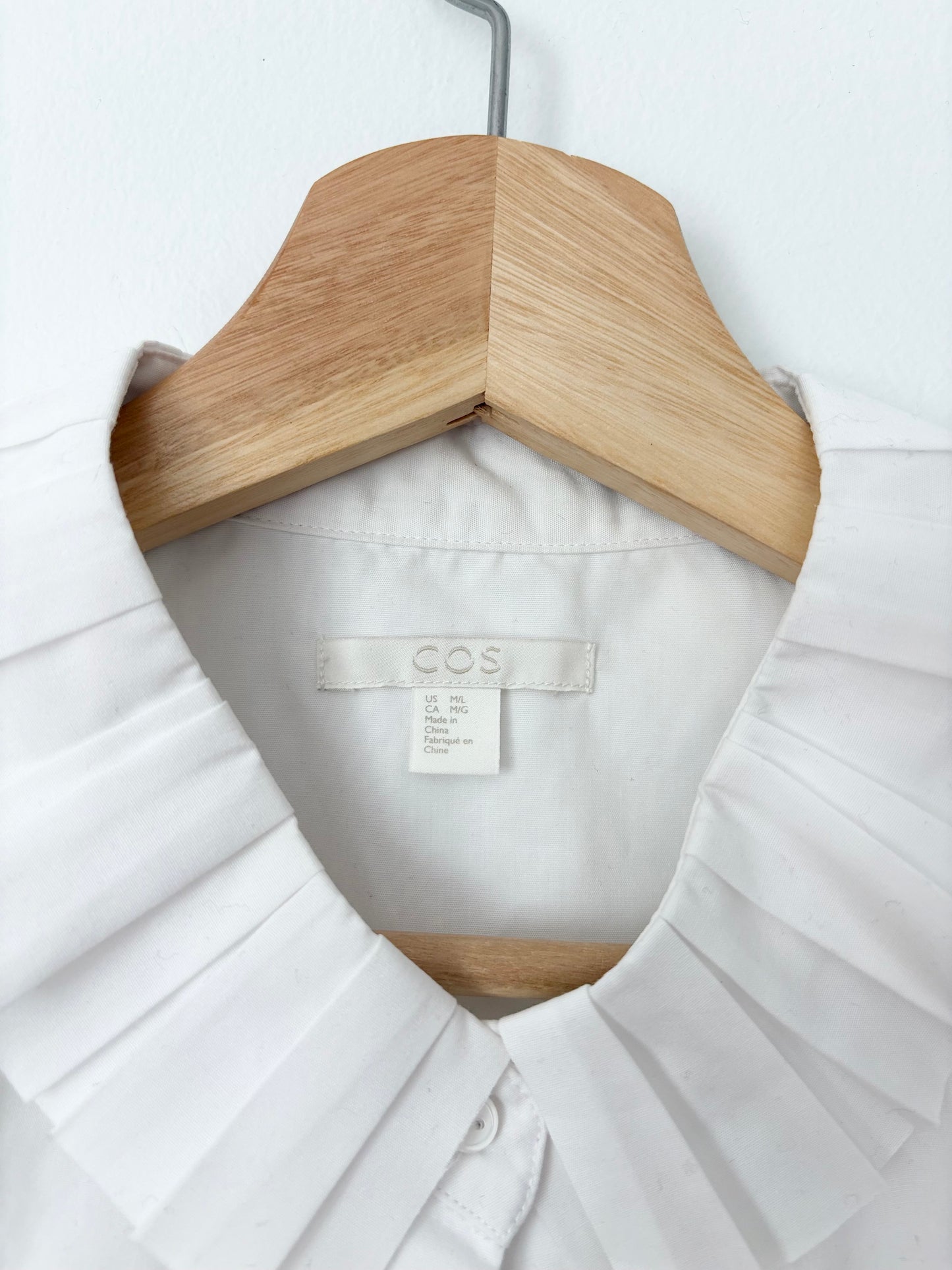 COS detachable pleated ruffle collar M/L