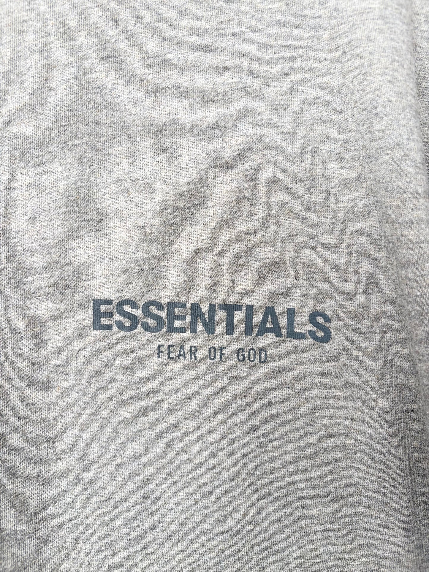 T-shirt à manches longues gris Fear of God Essentials, logo M/L