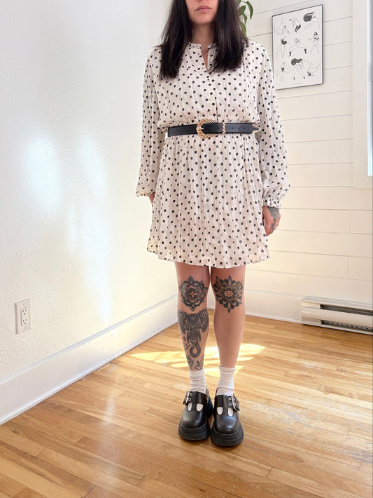 Robe en mousseline à pois Maje Relie S/M