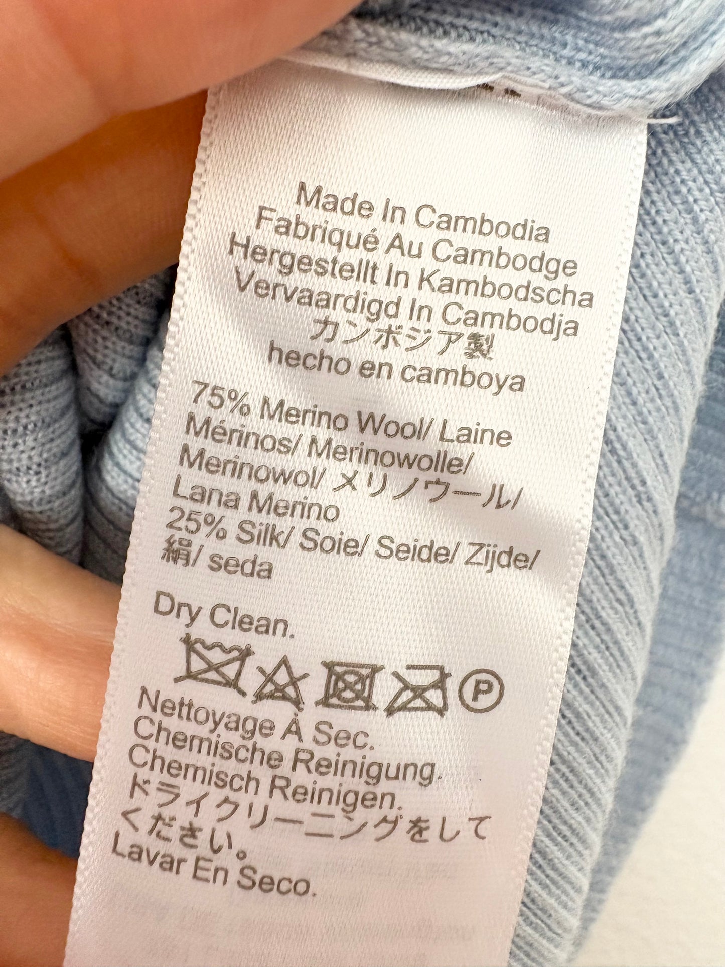 Débardeur en laine mérinos et soie Madewell, taille S