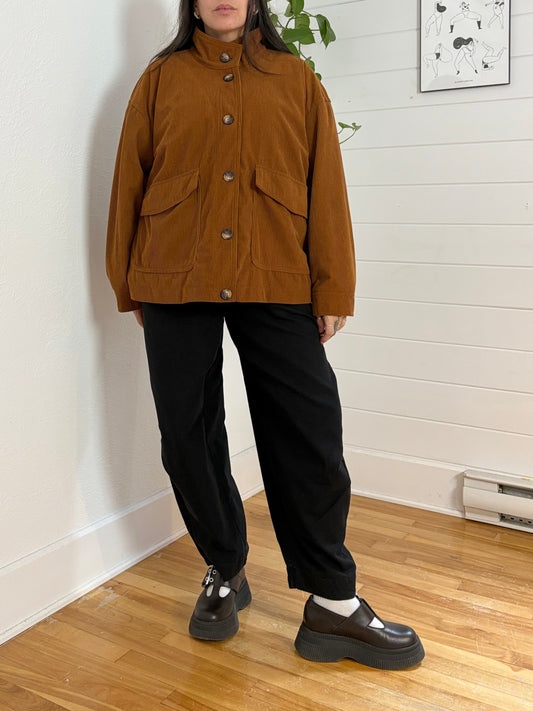 Veste épaisse en velours côtelé Bagatelle à col montant, taille 2XL