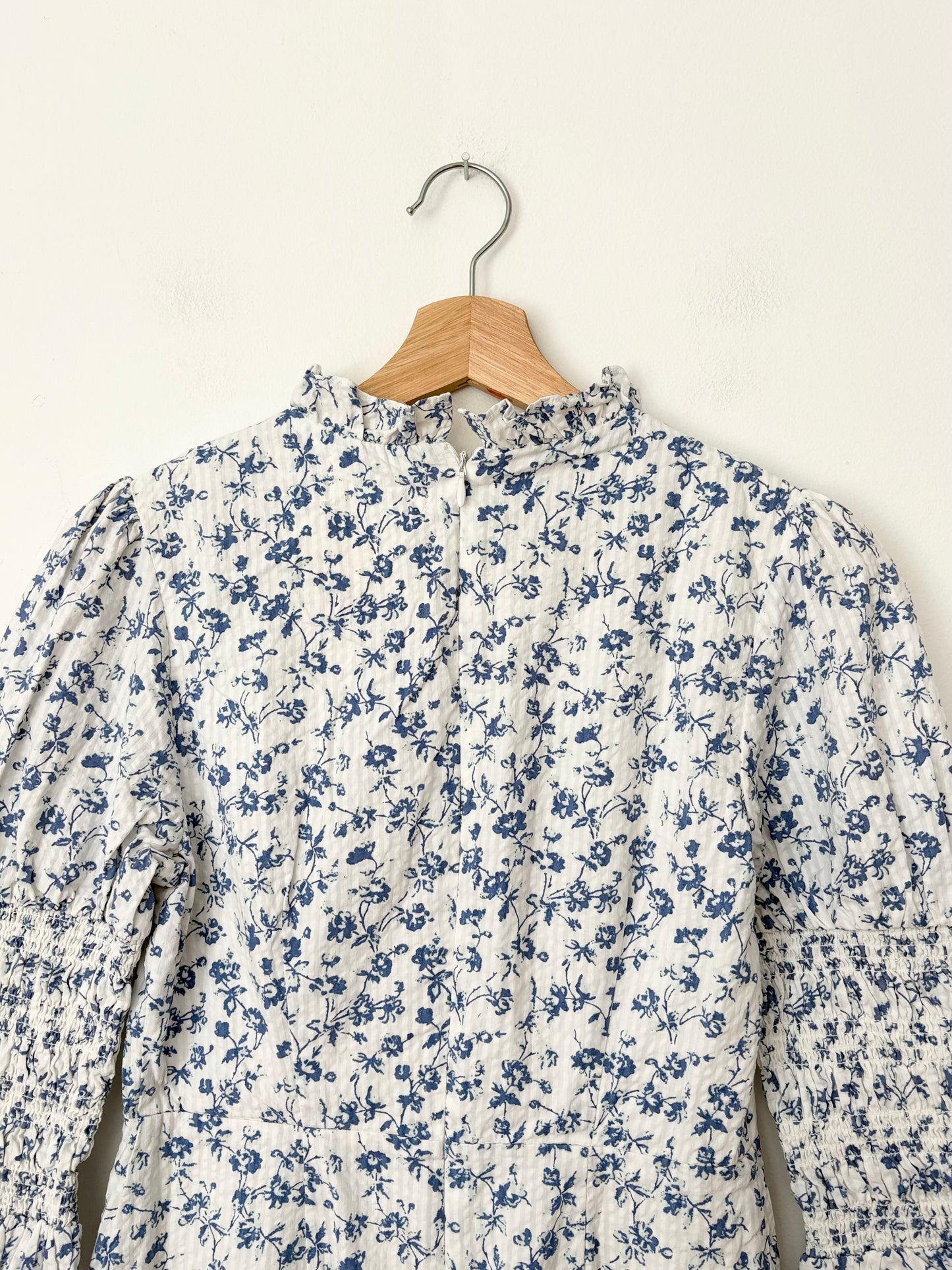 Laura Ashley X UO Maisy mock neck mini dress Small