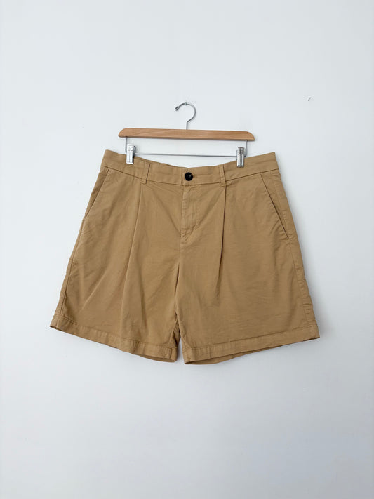 Everlane the pleated chino shorts W34